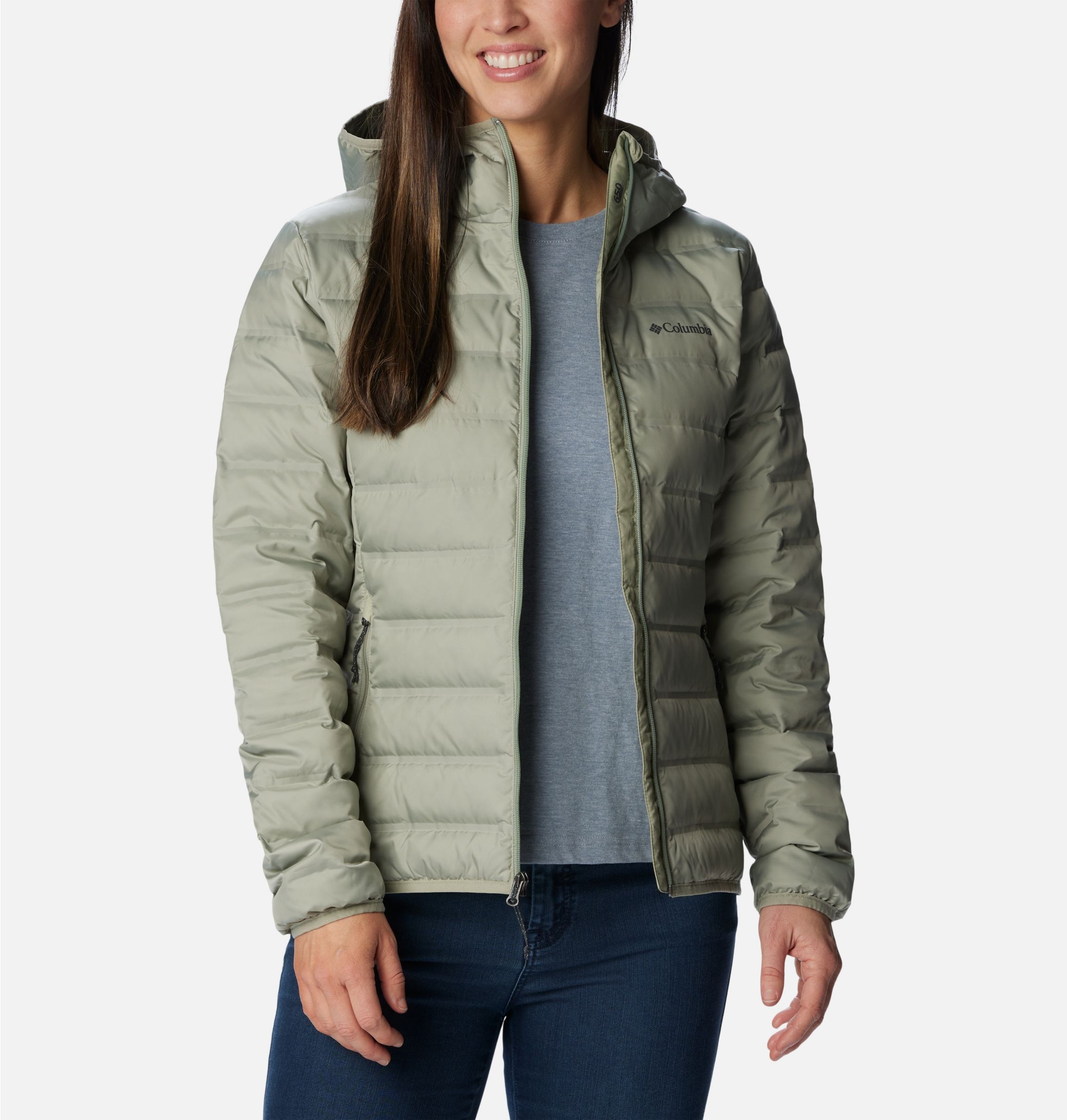 Thumbnail - Columbia Daunenjacke "Lake 22 II Down Hooded Jacket" Übergangsjacke die Wasserabweisend ist