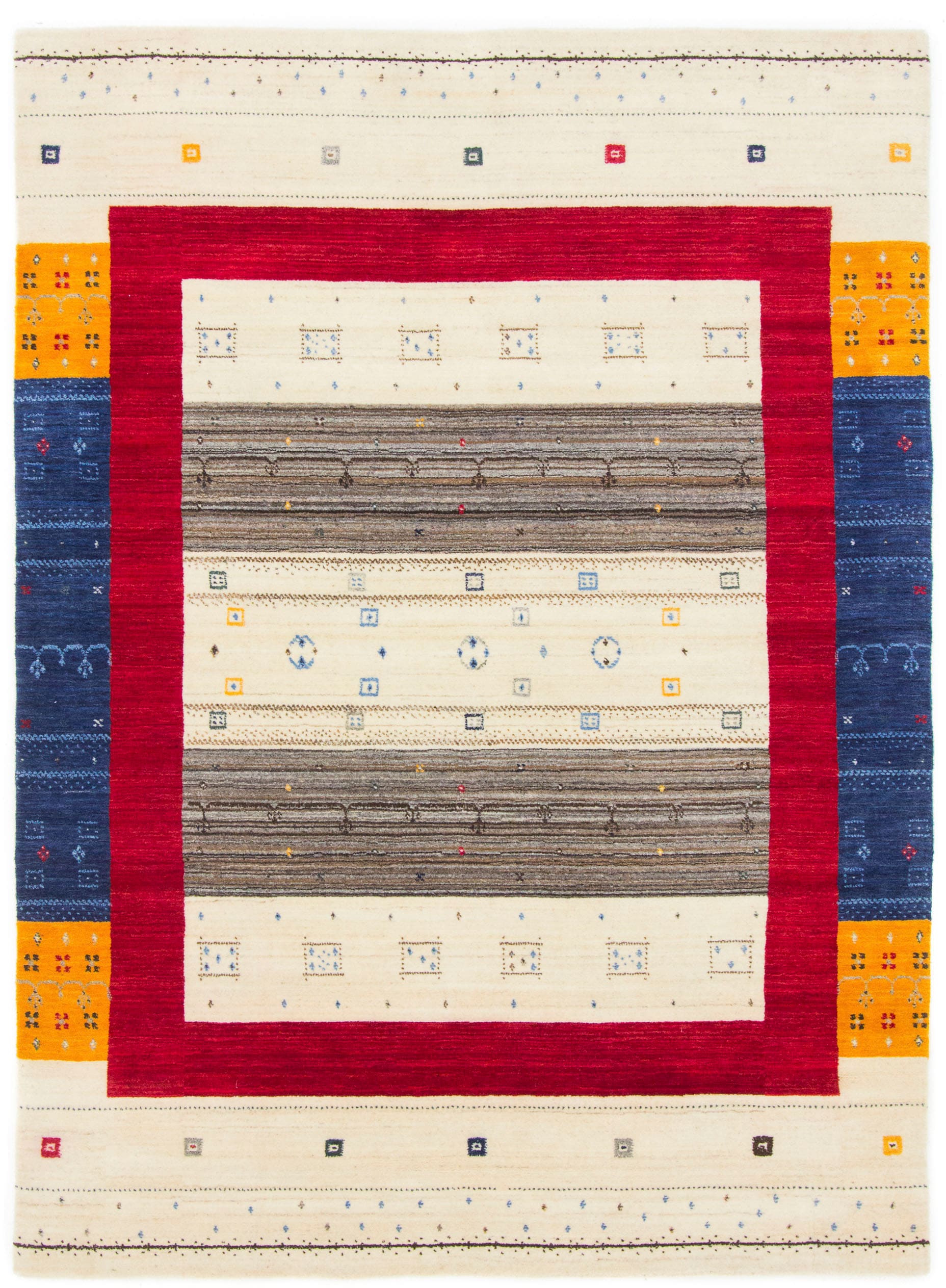 carpetfine Wollteppich "Gabbeh Sofia, auch als Läufer" rechteckig 15 mm Höh günstig online kaufen