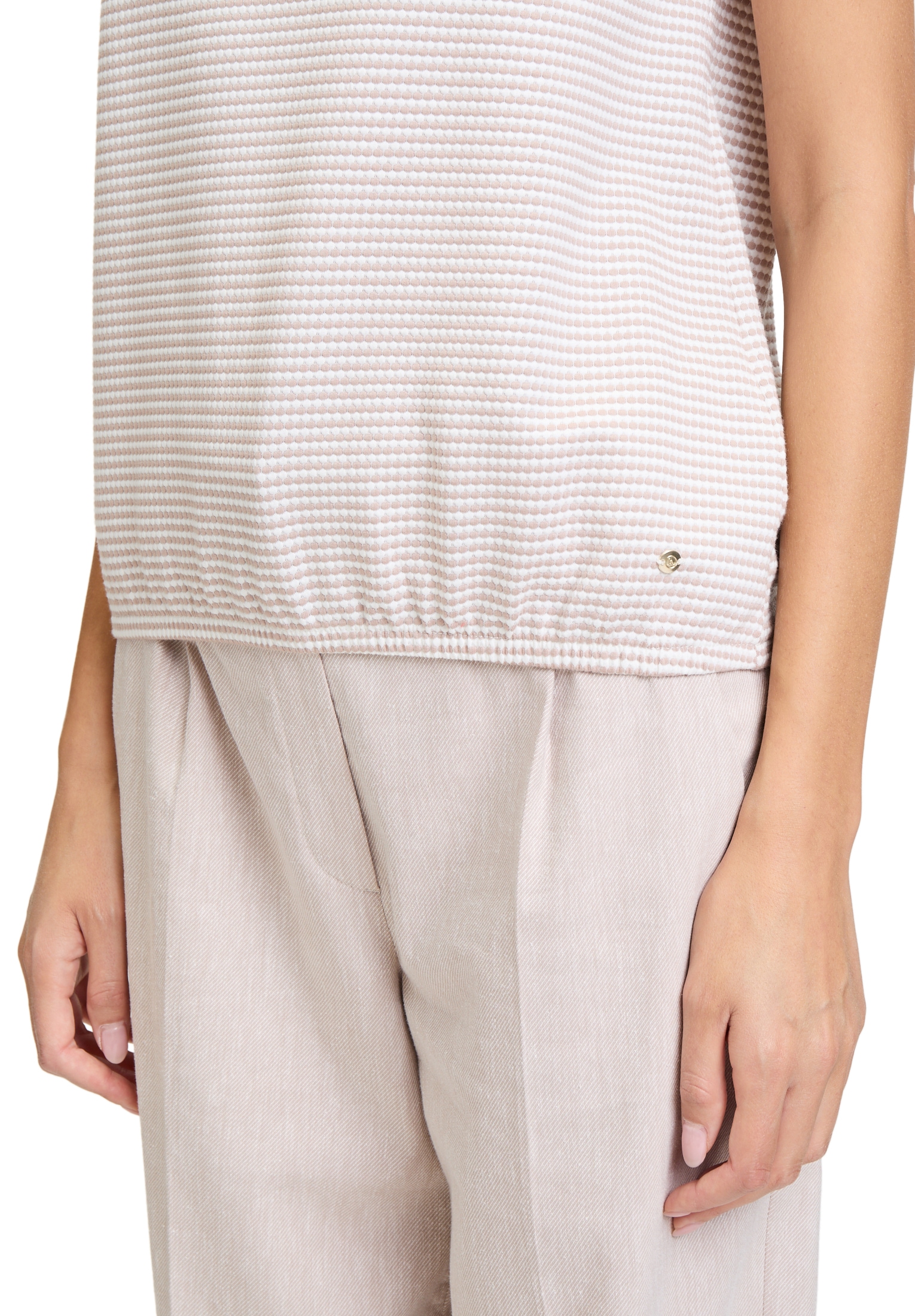 Betty&Co Kurzarmshirt »Betty & Co Casual-Shirt mit Gummizug«, (1 tlg.), Material