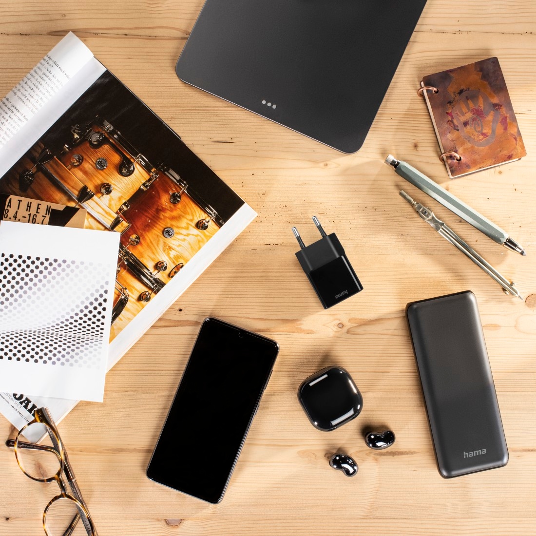 Hama Schnelllade-Gerät »Schnellladegerät, USB-C, PD/Qualcomm®, Mini-Ladegerät, 25 W, Schwarz«