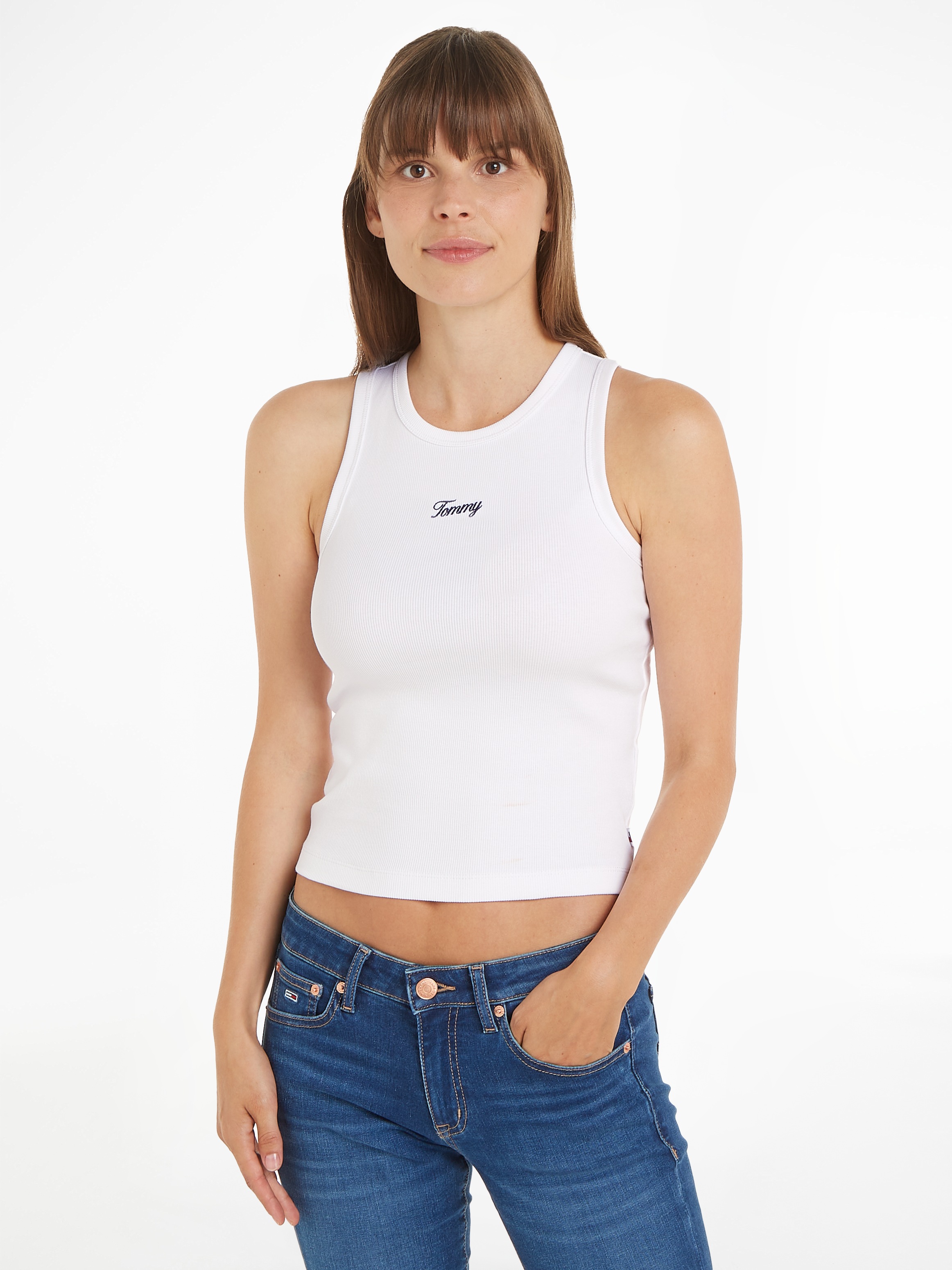 Tommy Jeans Tanktop "TJW SLIM SCRIPT TANK EXT", Mit Tommy Logo-Schriftzug günstig online kaufen