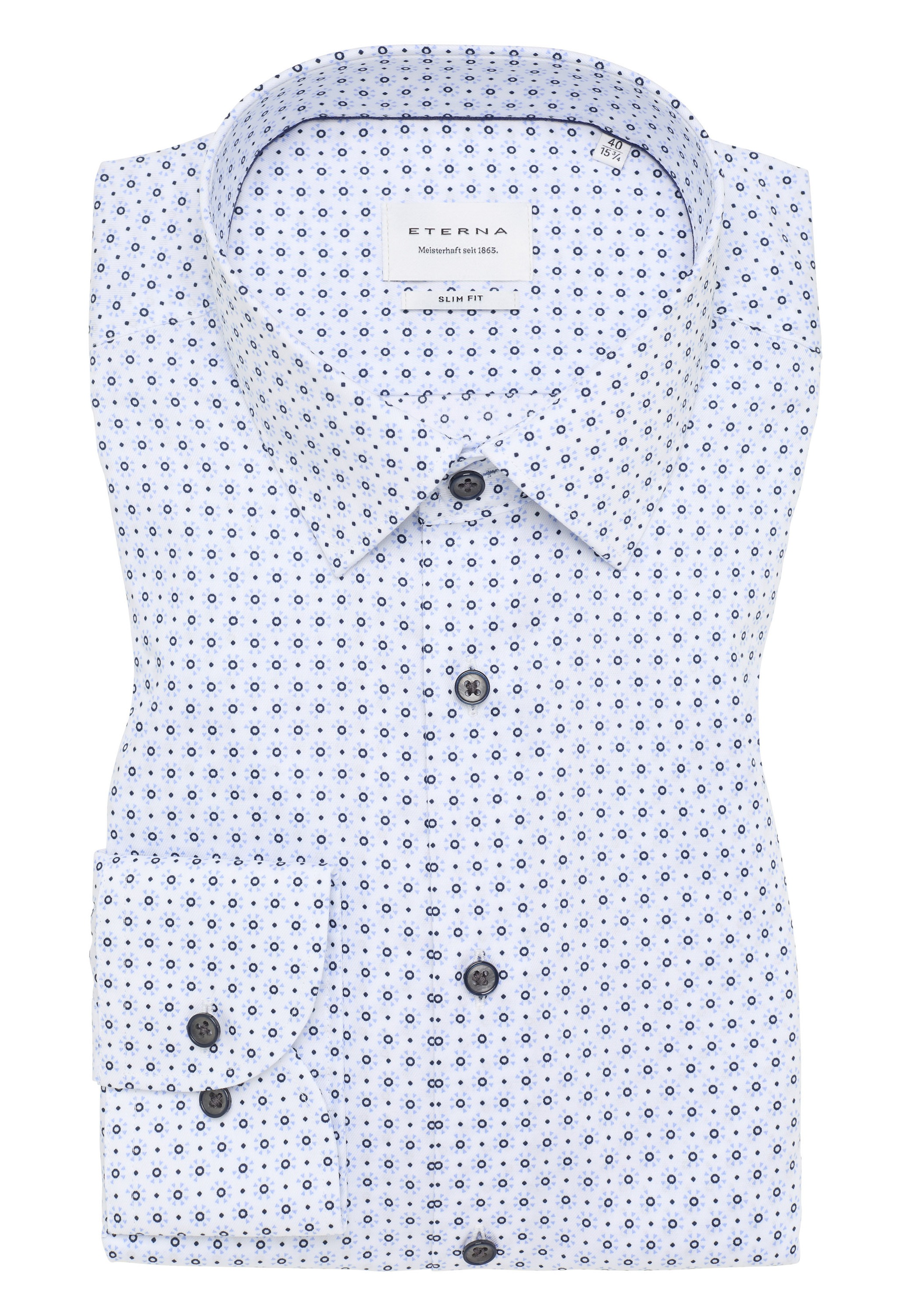 Eterna Langarmhemd »SLIM FIT«, NON IRON (bügelfrei)