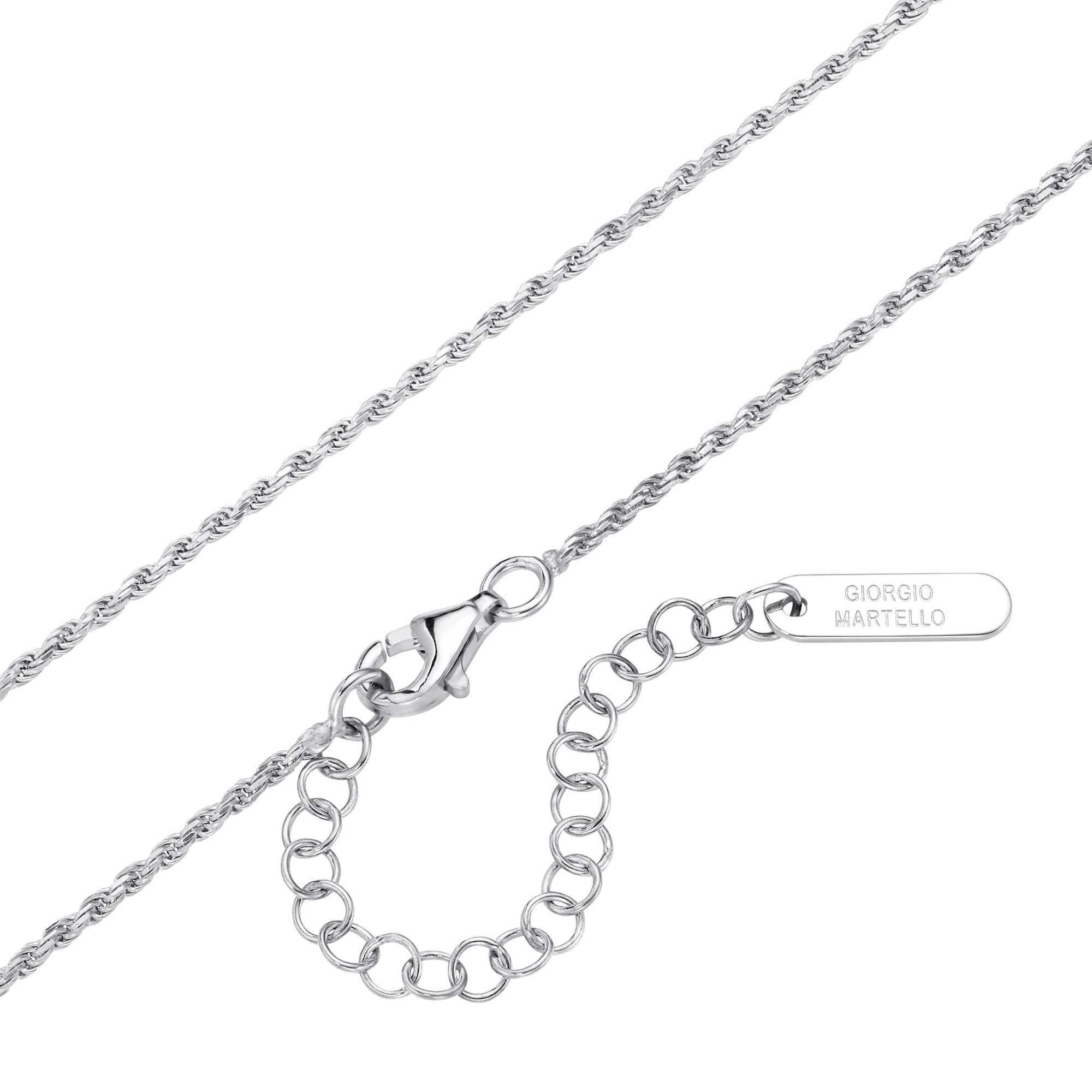 GIORGIO MARTELLO MILANO Kette mit Anhänger »mit Anhänger in Herzform, Silber 925«