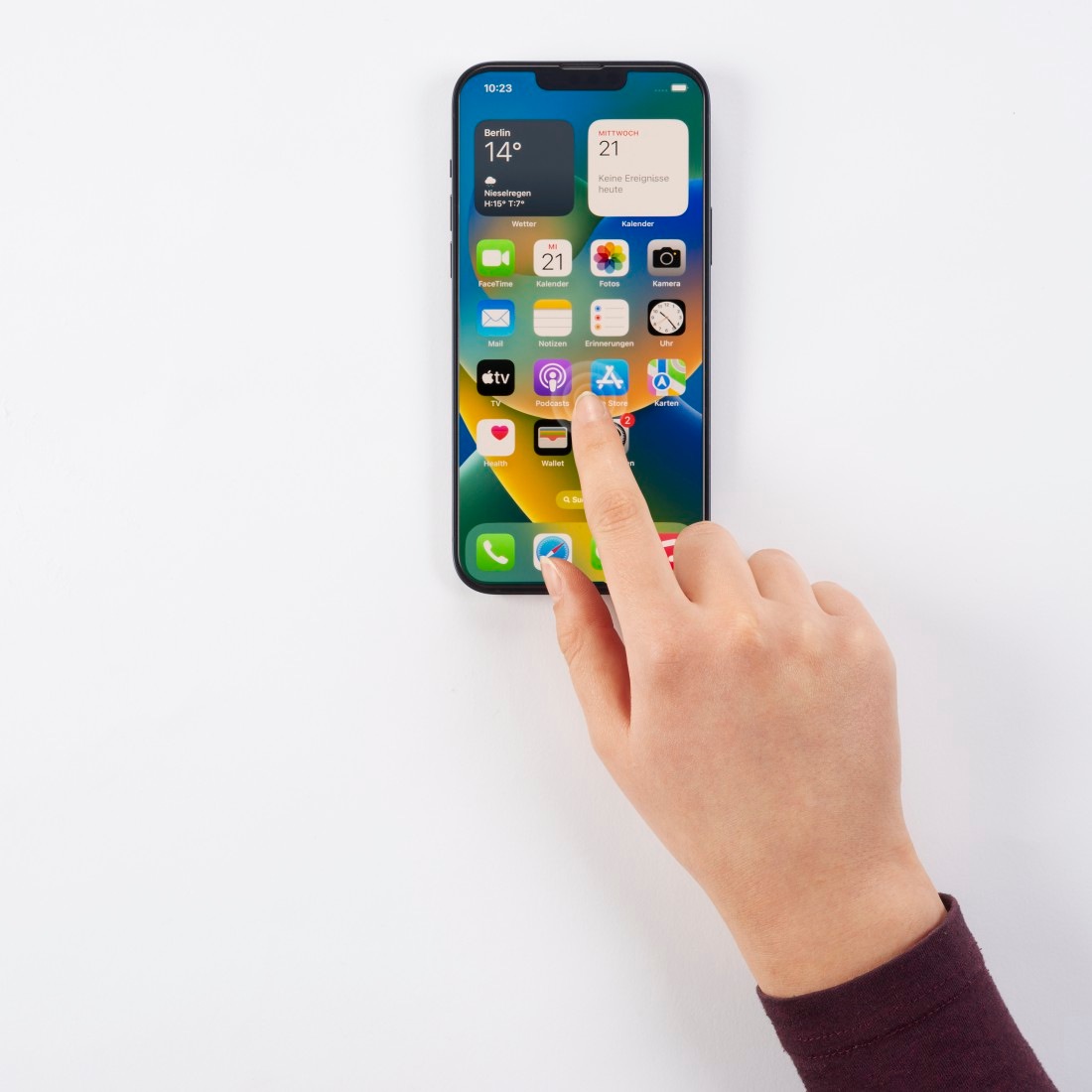 Hama Displayschutzglas »Panzerglas Hiflex Eco für Apple iPhone 15 Plus, Full-Cover flexibel«, für Apple iPhone 15 Plus