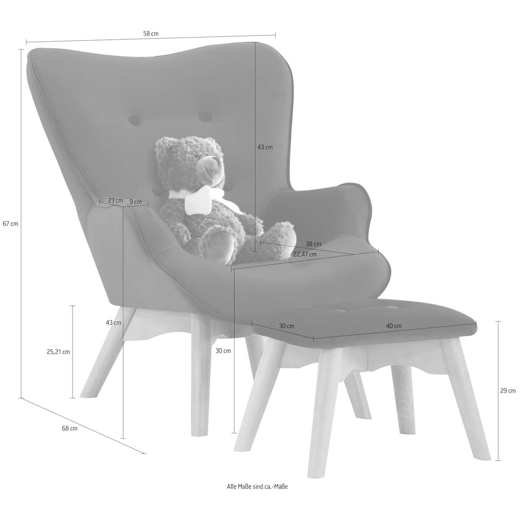 Lüttenhütt Sessel »Duca Mini«