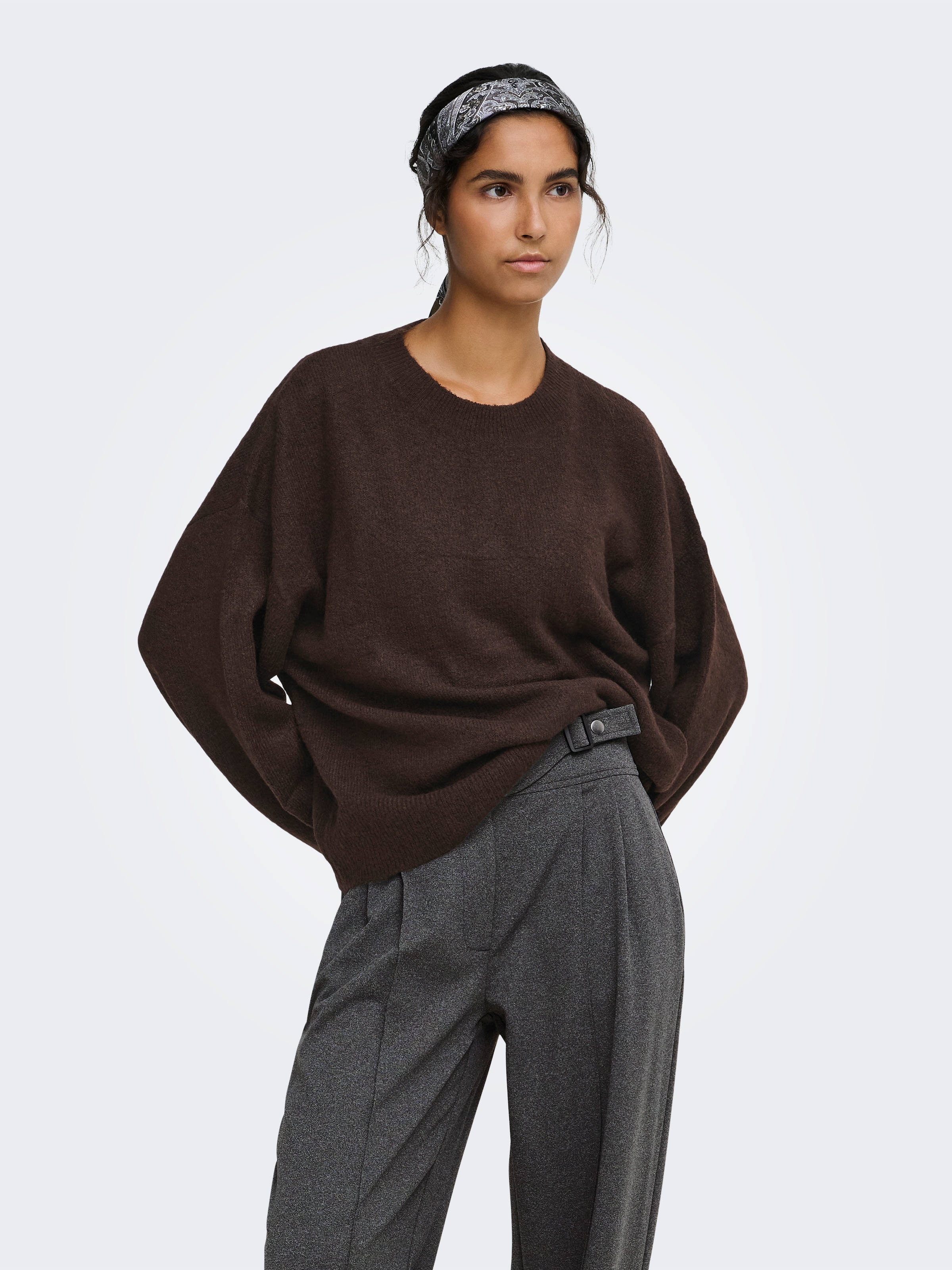 JDY "JDYSONJA L/S O-NECK PULLOVER KNT NOOS" Materialmix