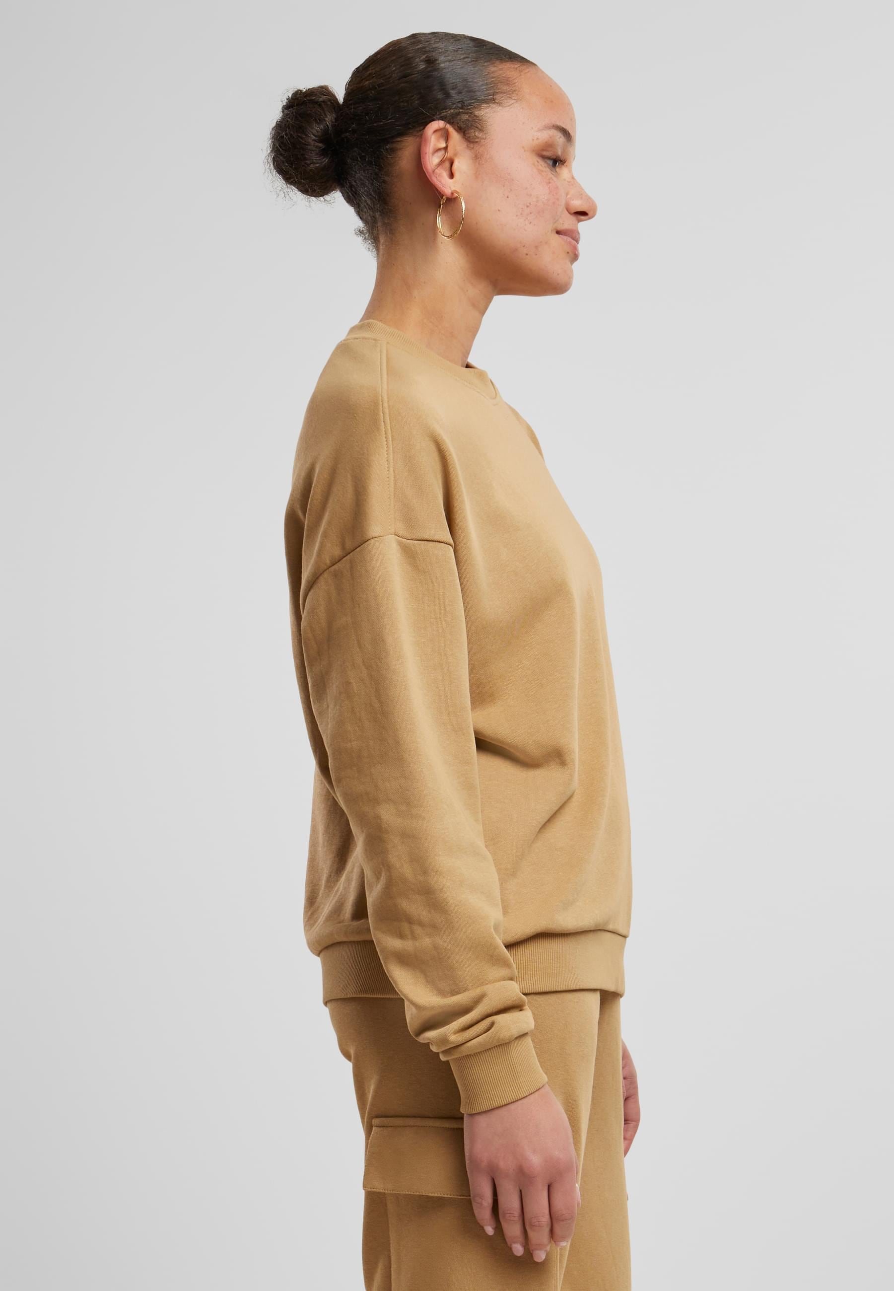 URBAN CLASSICS Sweater »Urban Classics Damen Ladies Oversized Light Terry Crewneck«