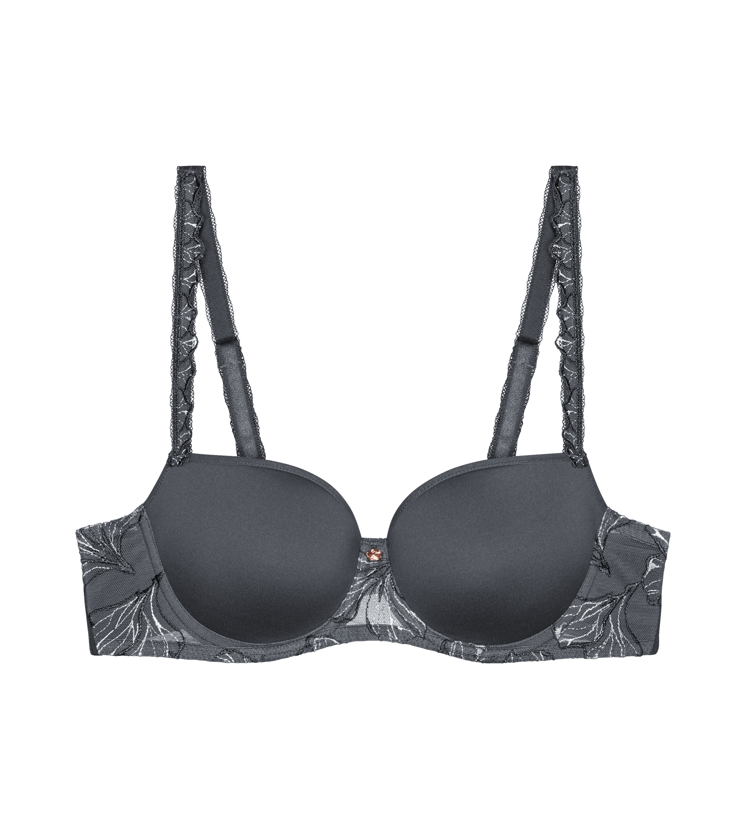 Triumph Halbschalen-BH »Wild Iris Florale«, Spacer-Cups, tiefer Rückenausschnitt, wattiert, feminin