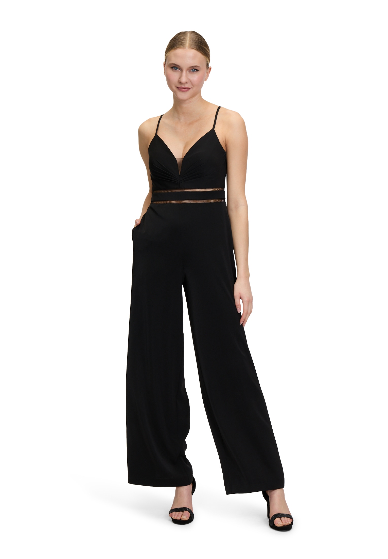 Vera Mont Overall »Vera Mont Jumpsuit mit Cut-Outs«, (1 tlg.), Aufgesteppte Bänder