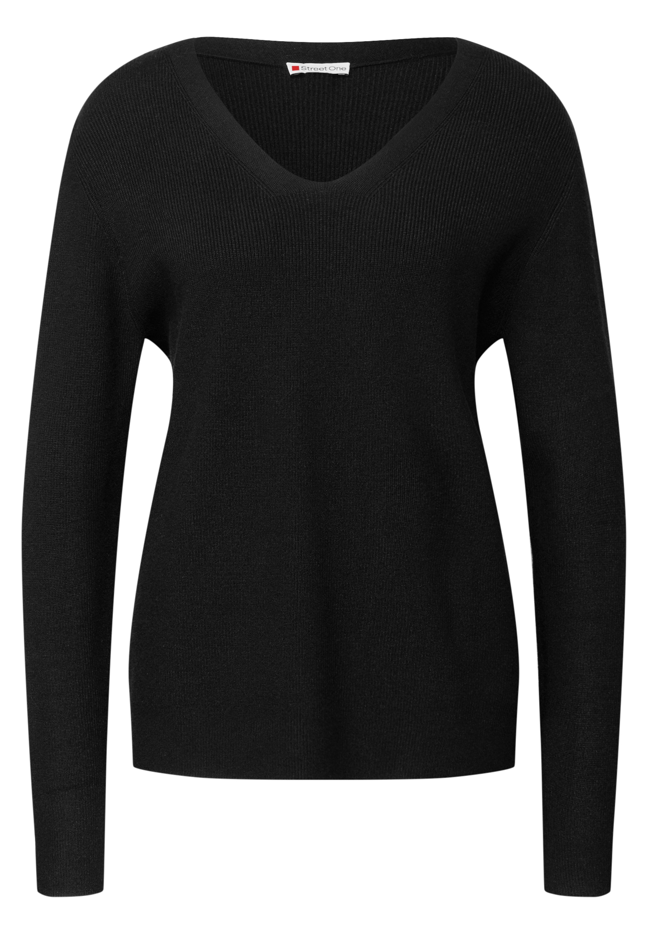 STREET ONE Strickpullover, aus softem Materialmix