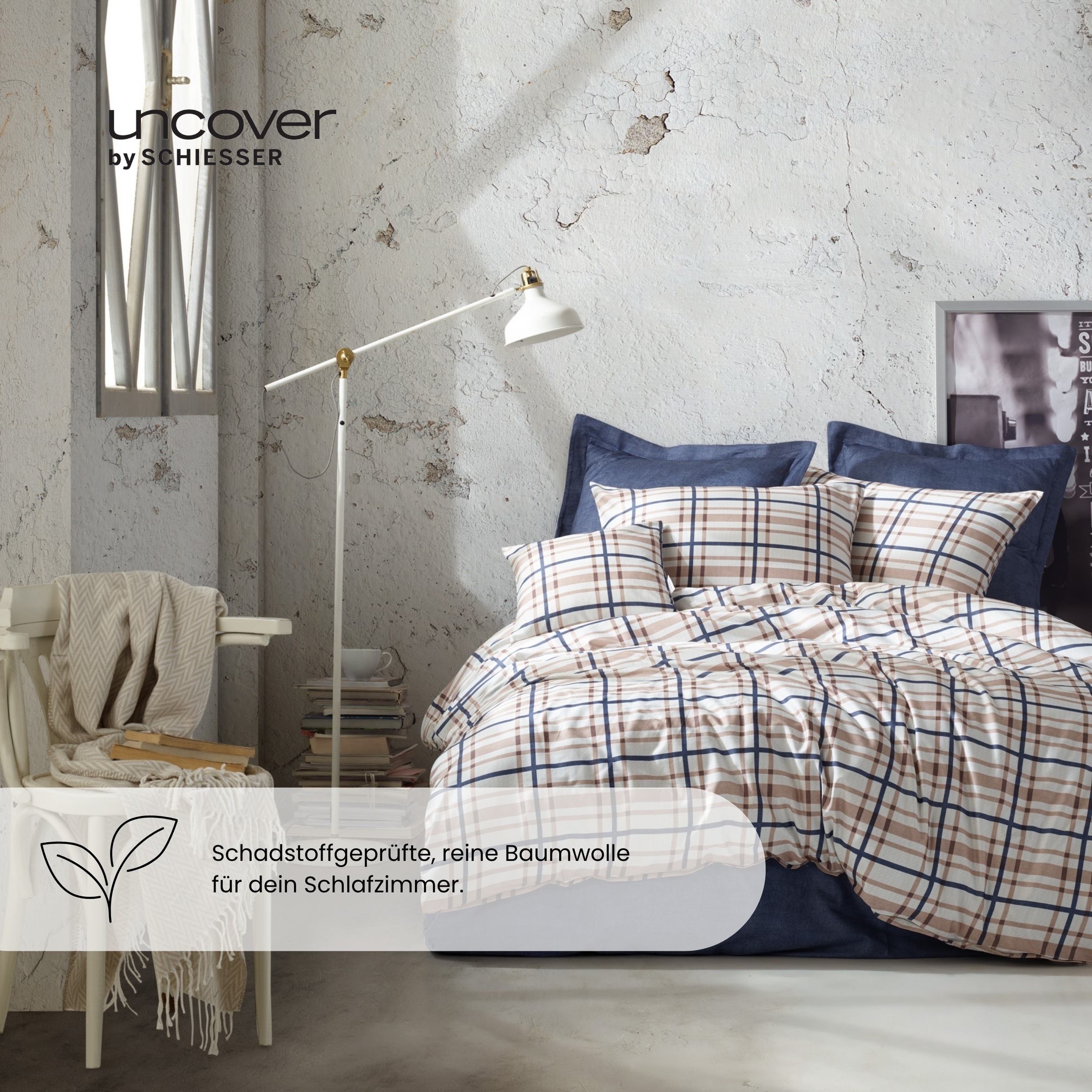 uncover by SCHIESSER Bettwäsche "Maxim aus edlem Baumwollsatin, 135x200cm + günstig online kaufen