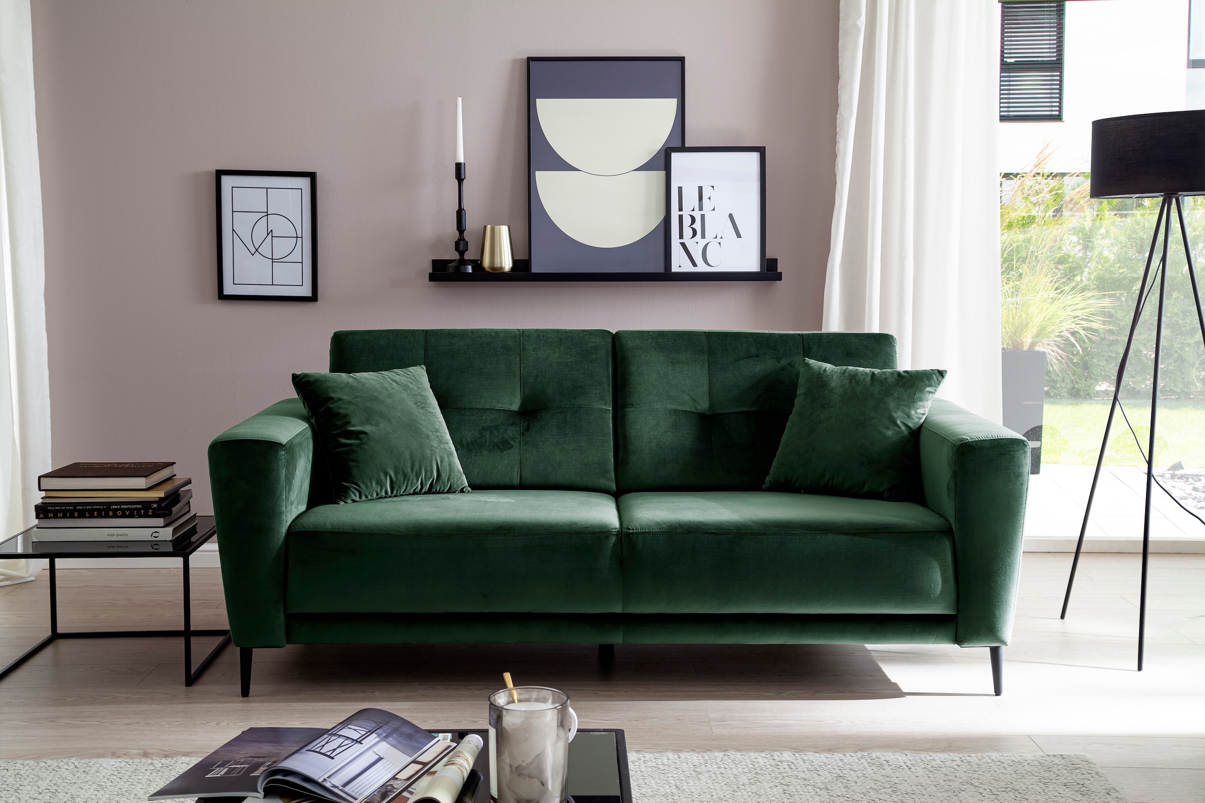 Trends by HG 3-Sitzer »Barcelona«, mit Metallfuß, frei im Raum stellbar