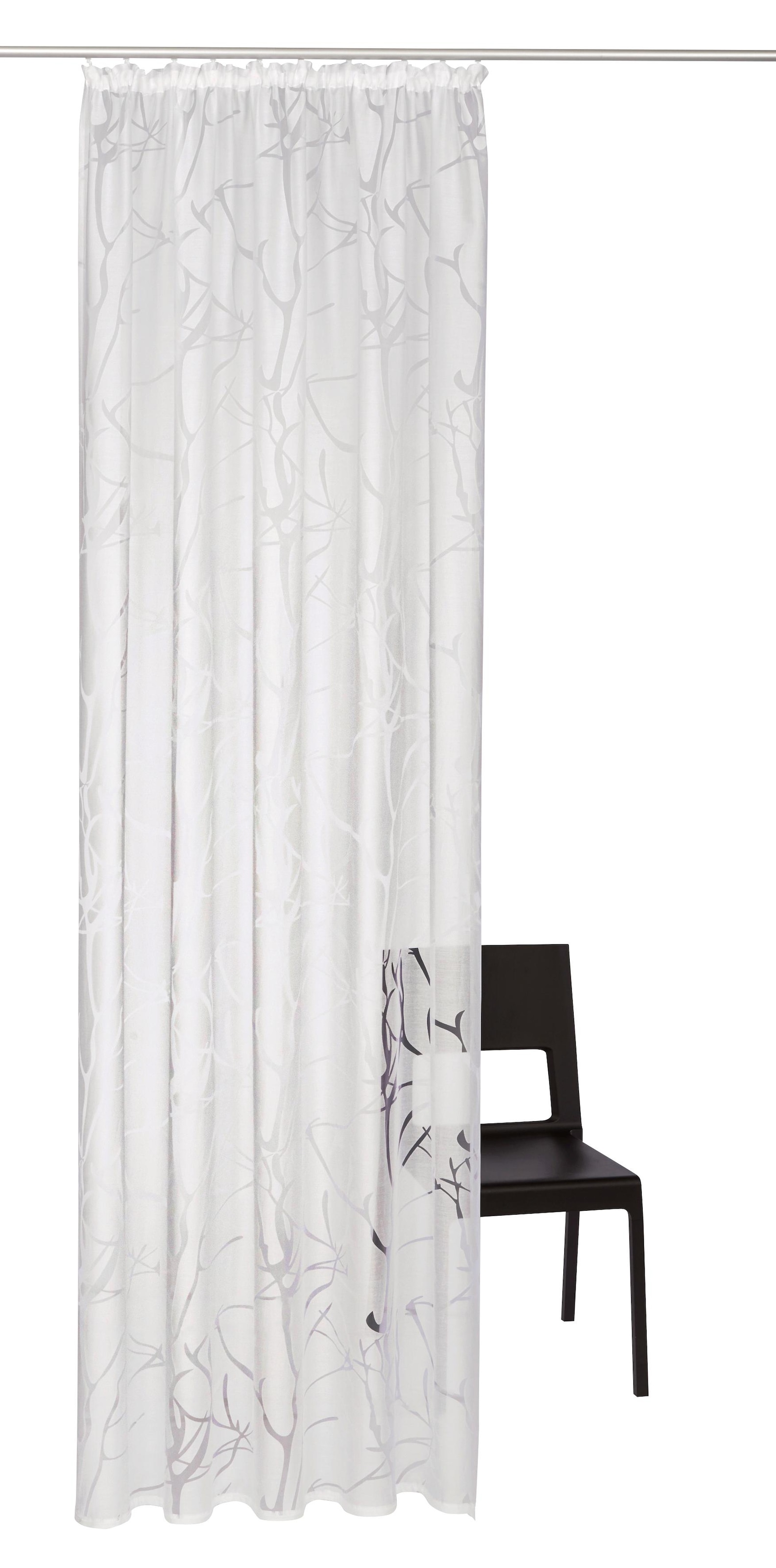 Halbtransparent, (1 Polyester St.), Gardine Ausbrenner, | kaufen BAUR my »Anna«, home