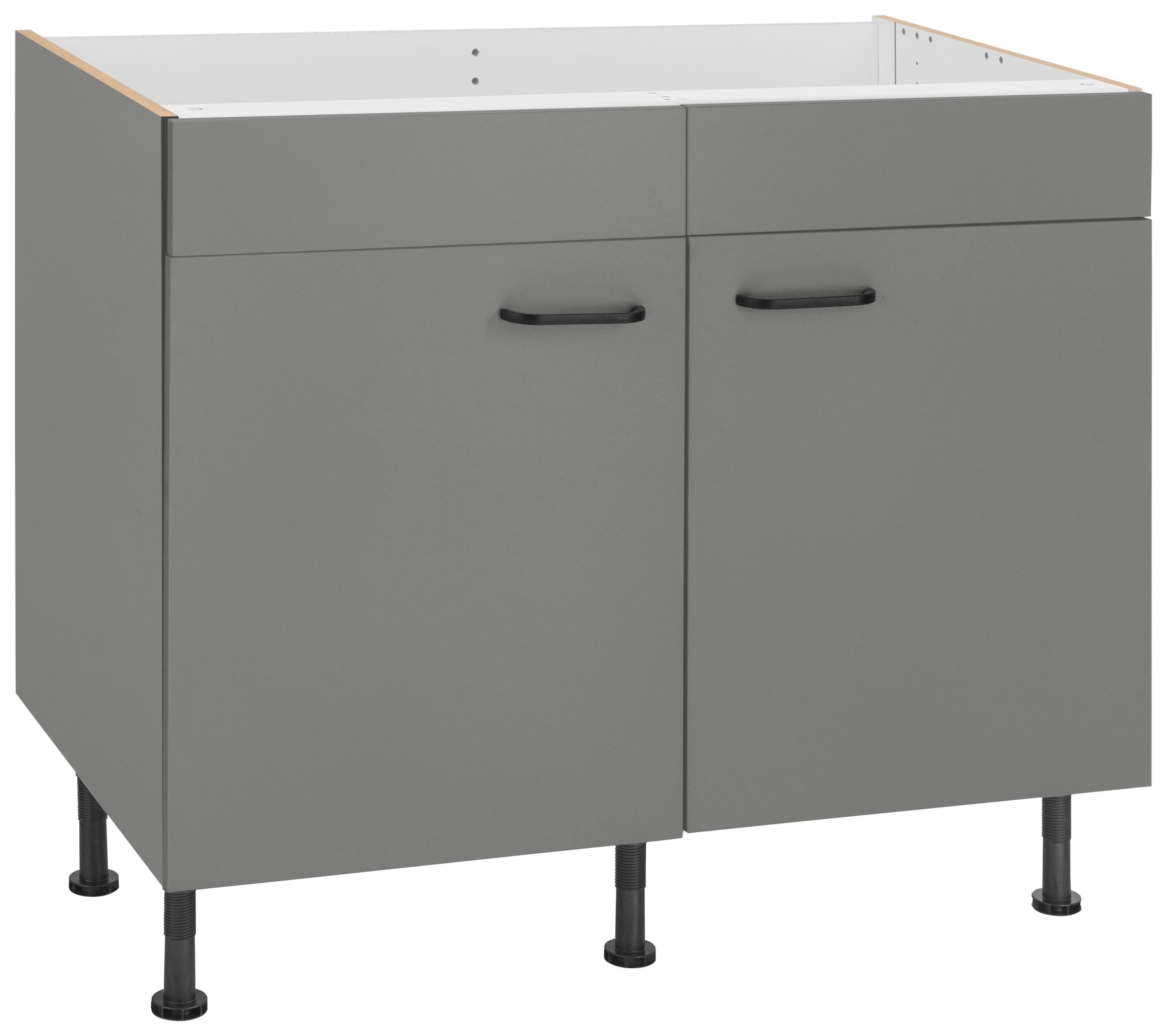 OPTIFIT Spülenschrank "Elga", mit Soft-Close-Funktion, höhenverstellbaren Füßen, Breite 100 cm