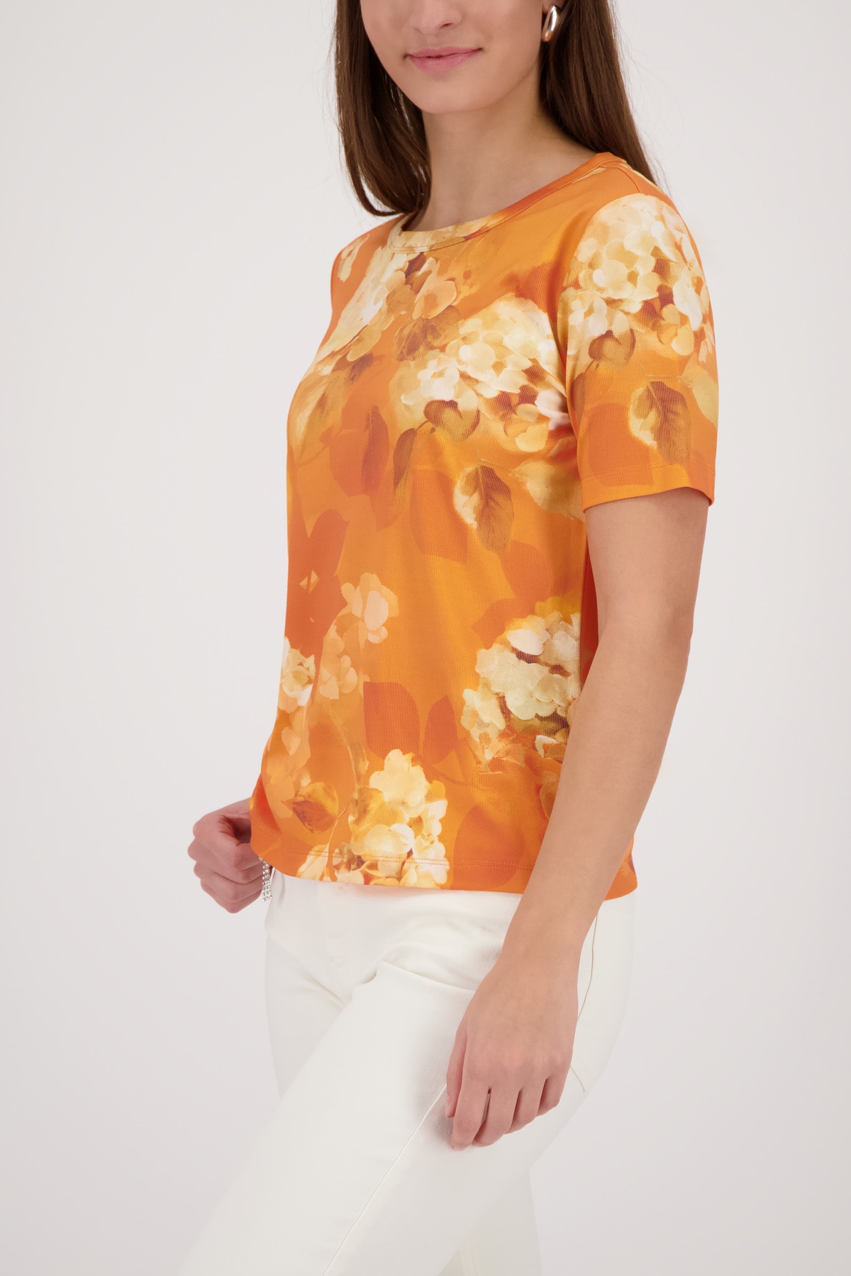 Monari T-Shirt "Blume allover" Regular fit mit Blumenmuster günstig online kaufen
