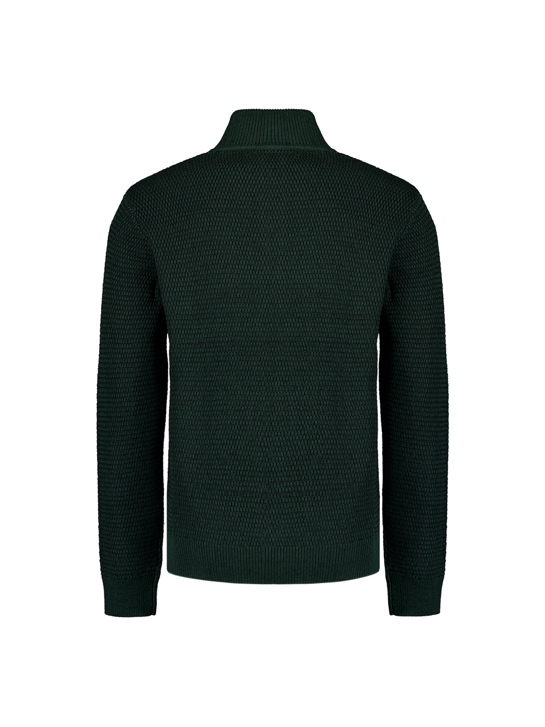 NO EXCESS Rollkragenpullover »No Excess Halber Reißverschluss Pullover Melange«