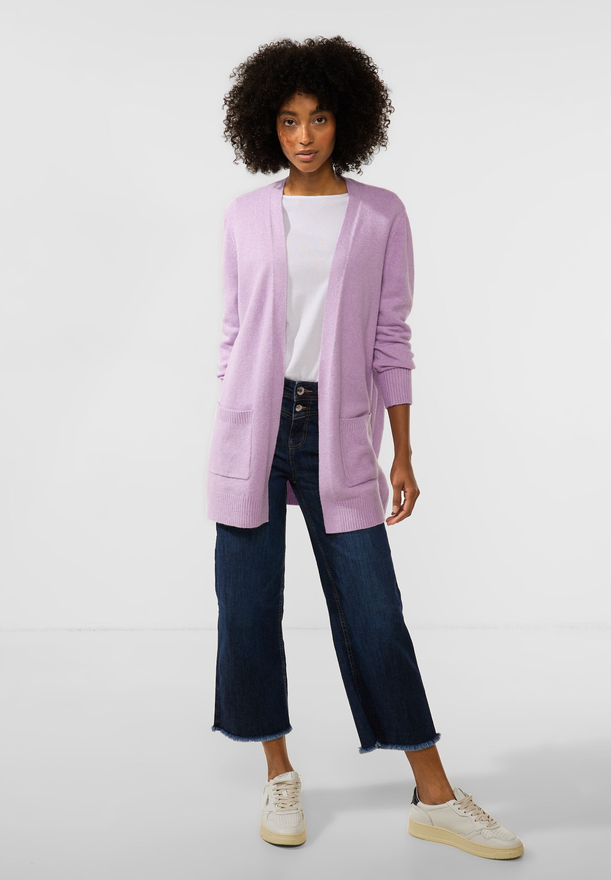 STREET ONE Longstrickjacke, verschlusslos