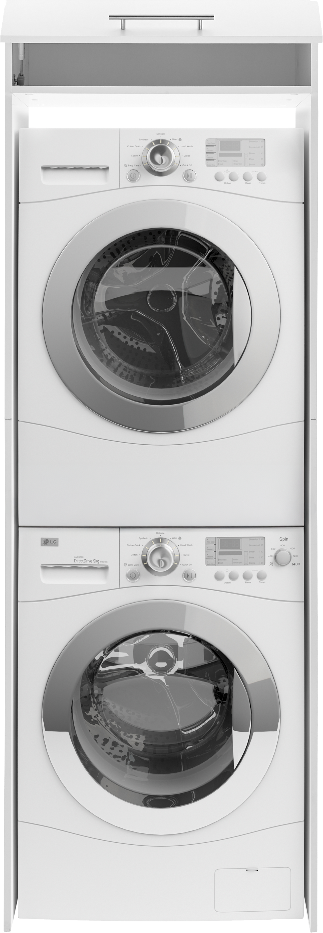 RESPEKTA Waschmaschinenumbauschrank »Clara« (B x T x H)  67,4 x 67,6 cm x 200 cm