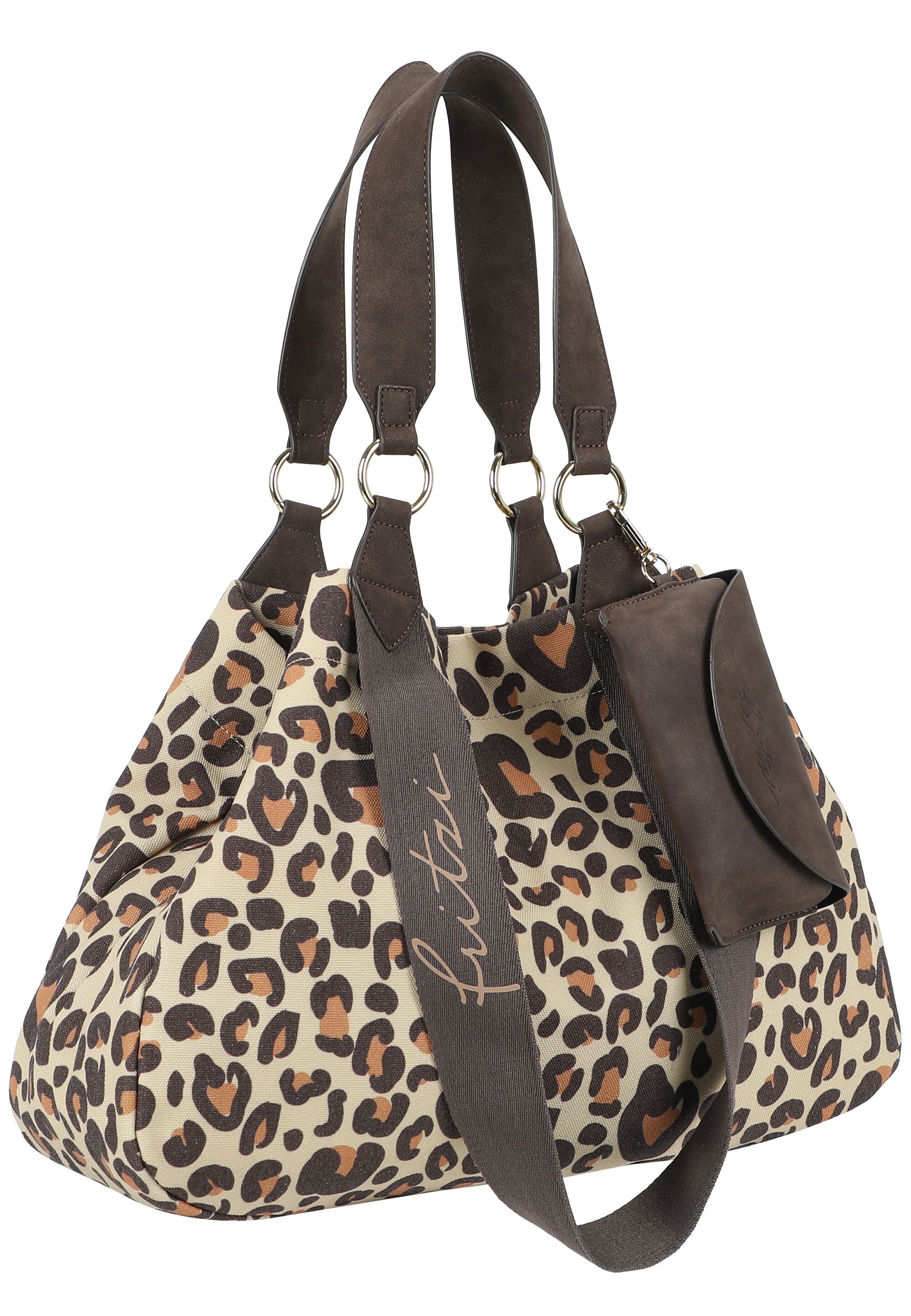 Fritzi aus Preußen Shopper »Izzy Medium Limited Leo Camel« mit Leomuster