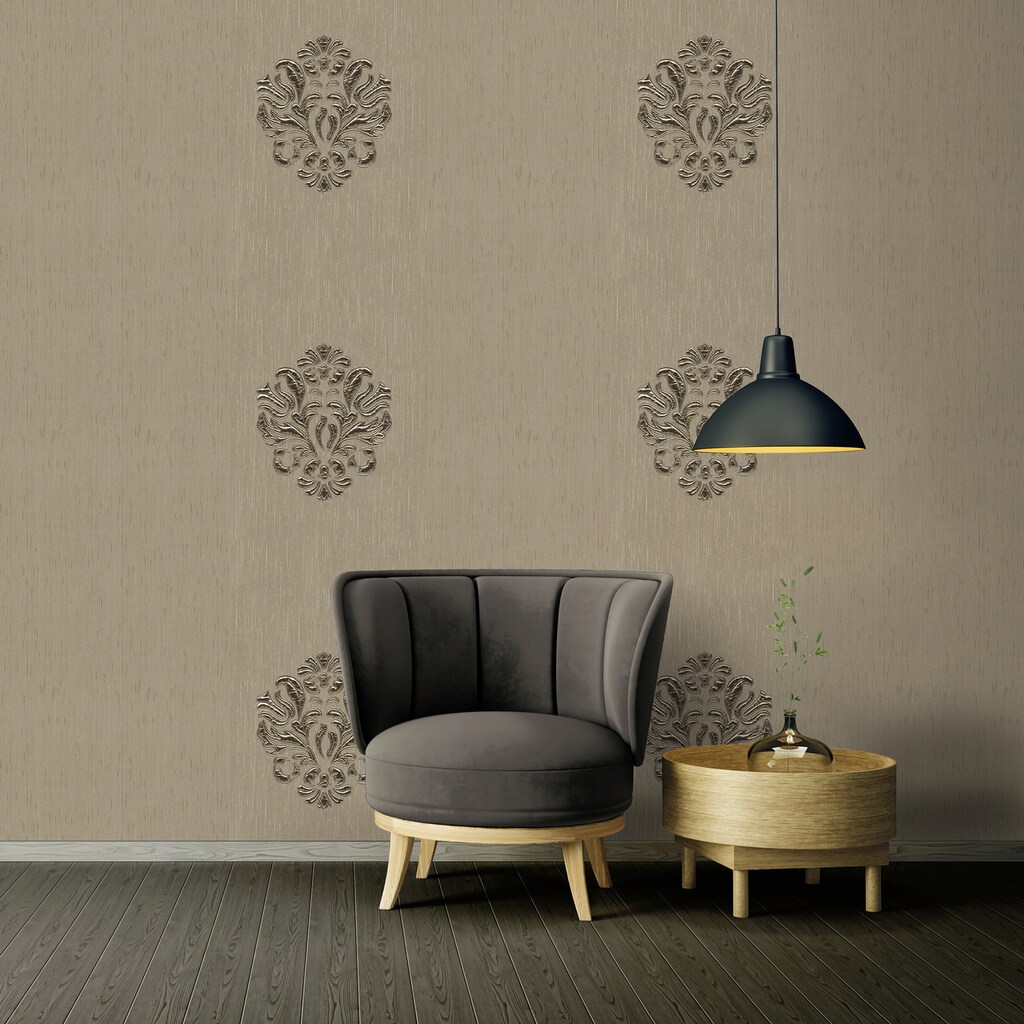 Architects Paper Textiltapete »Wall Fashion«, Barock-Metall-Effekte