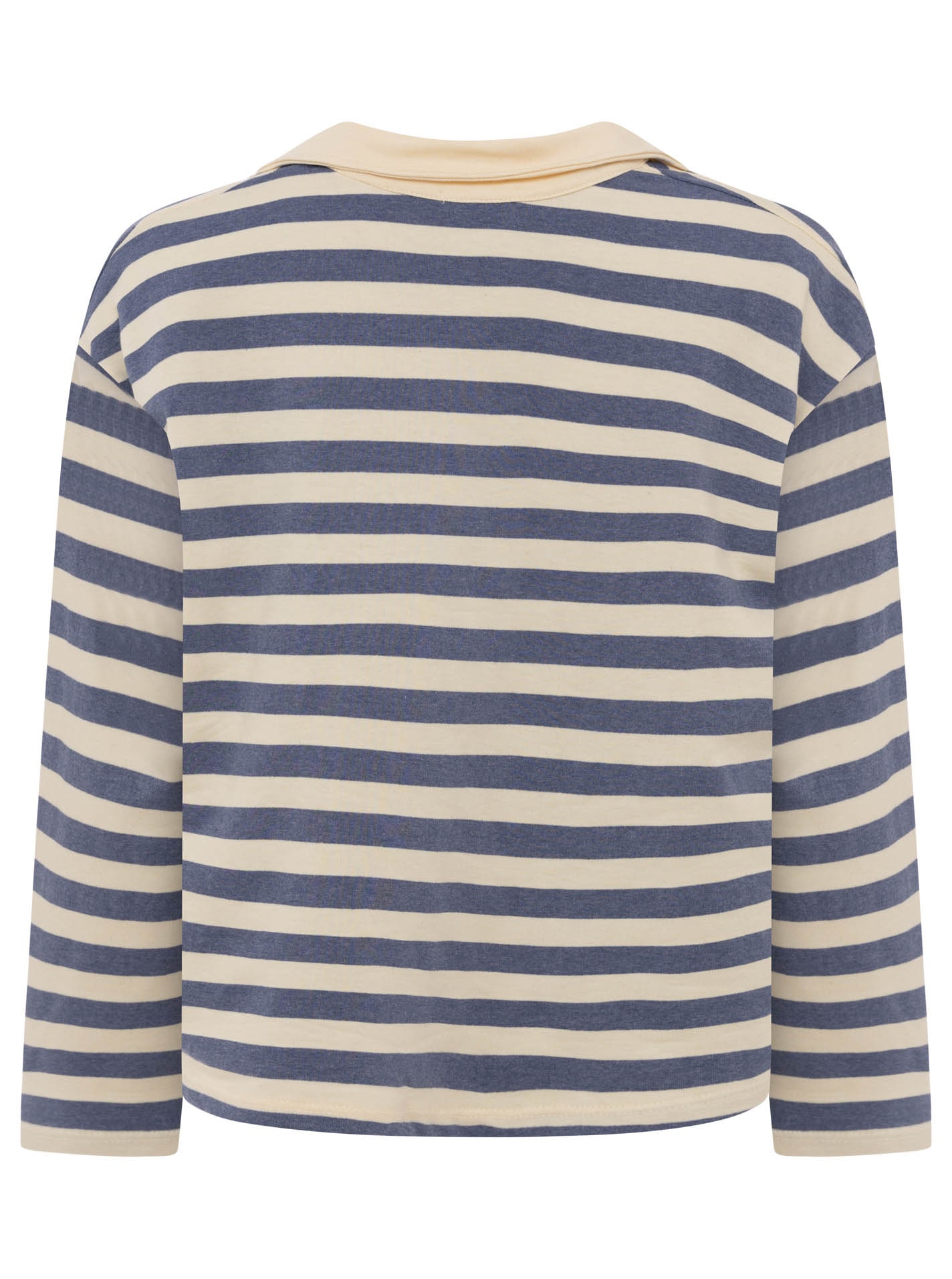 Zwillingsherz Langarmshirt »"London"« gestreift, Polokragen, Aufdruck