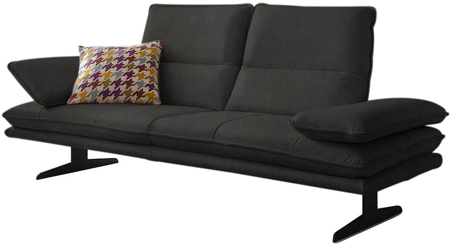 W.SCHILLIG 2,5-Sitzer "broadway, Designsofa mit tollem Sitzkomfort" Sitztiefenverstellung, Kopfteil- & Seitenteilverstellung, Breite 236cm