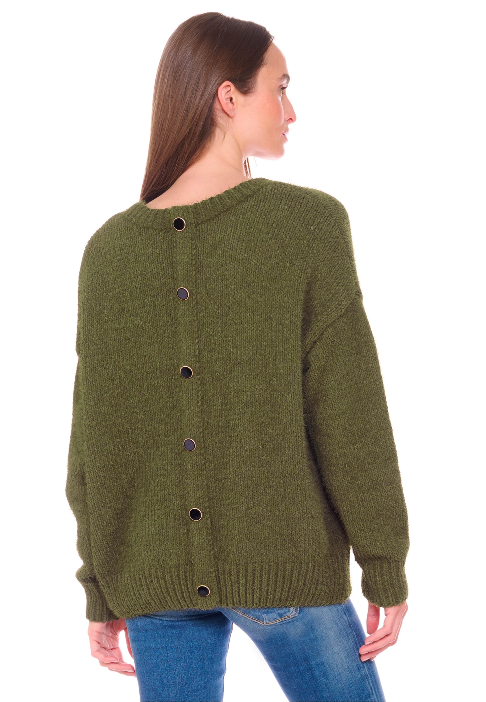 Le Temps Des Cerises Strickpullover »Daisy«, mit modischen Knöpfen