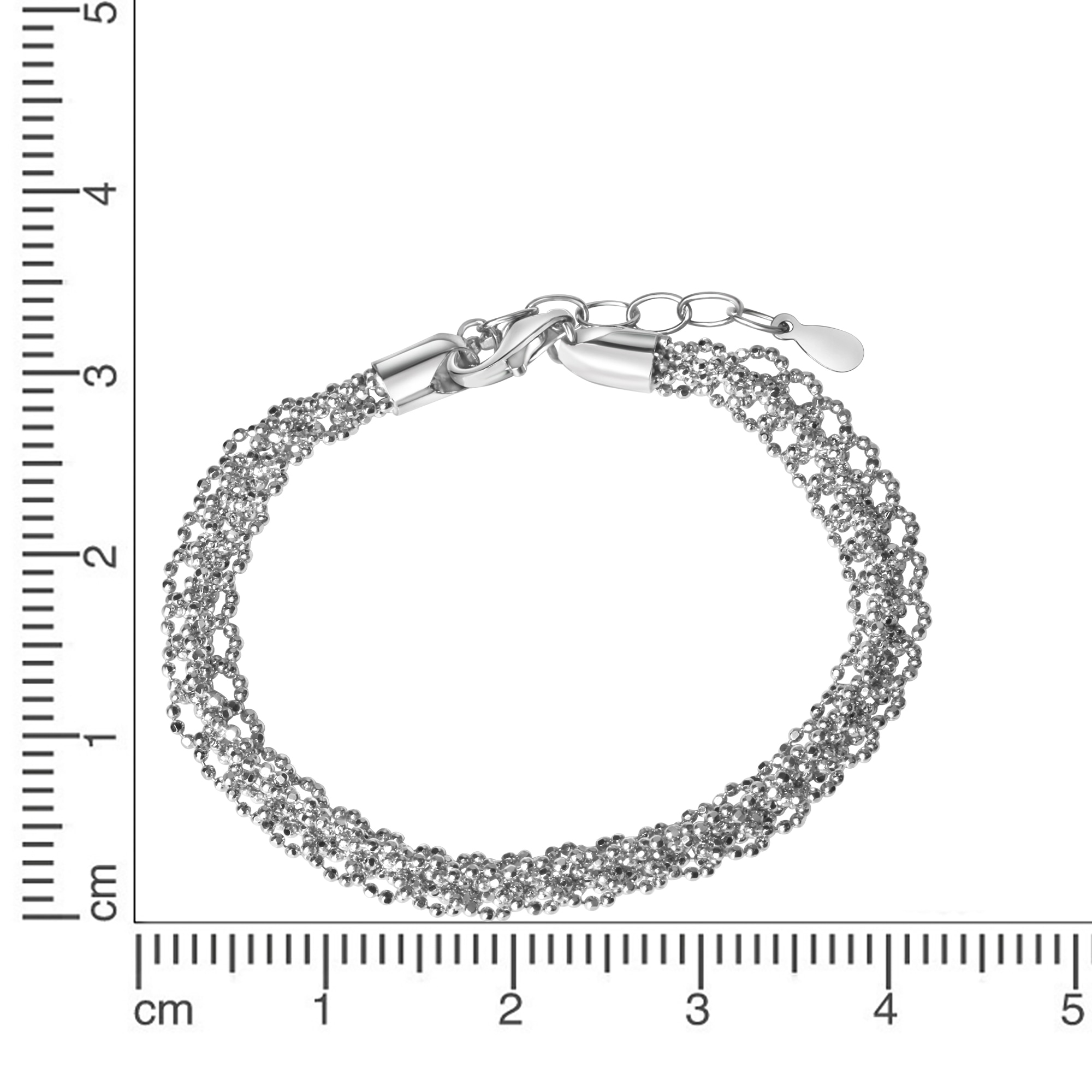 Vivance Armband »925/- Sterling Silber rhodiniert Kugelkette«