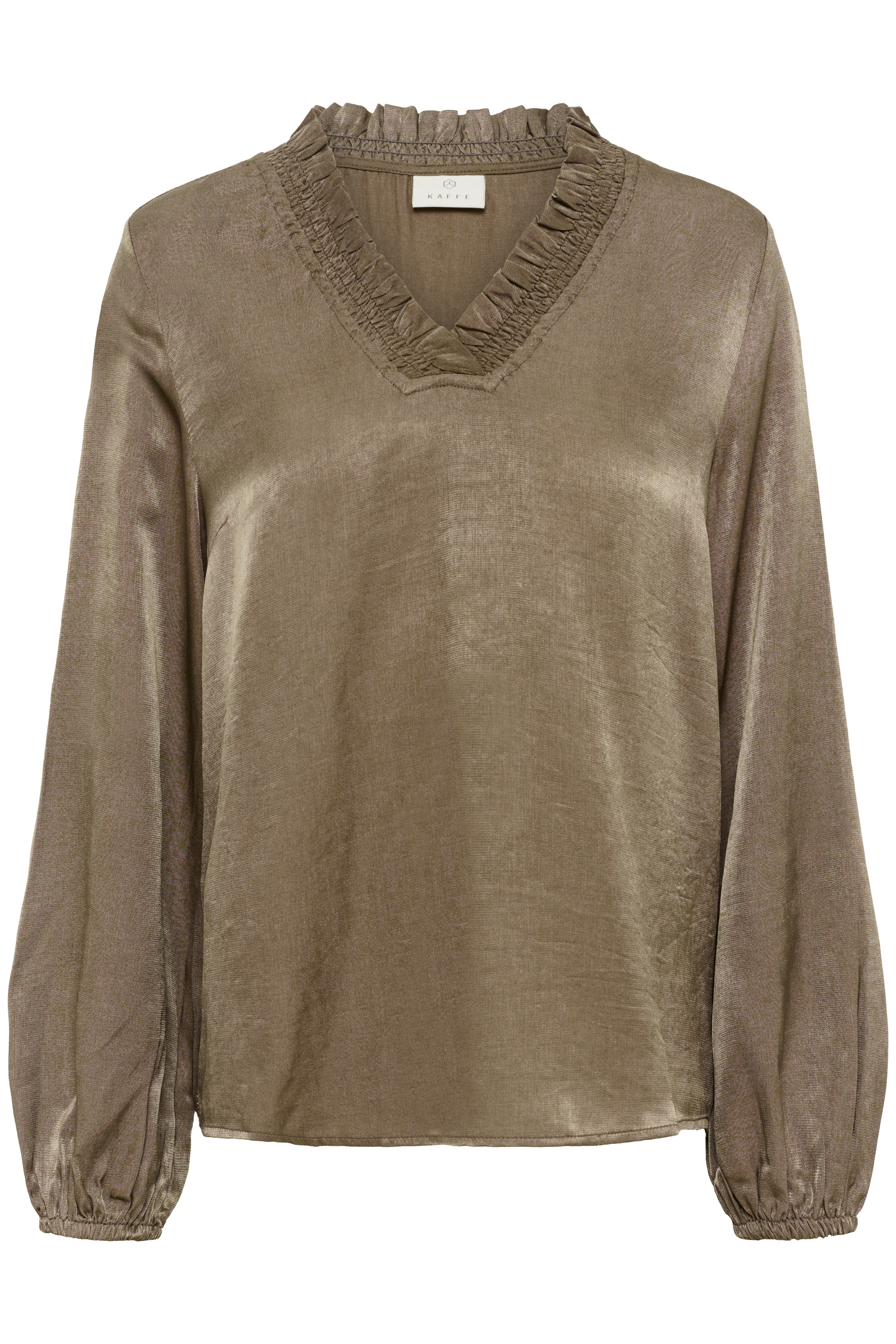 KAFFE Langarmbluse "Damen Langarm-Bluse KAmille"