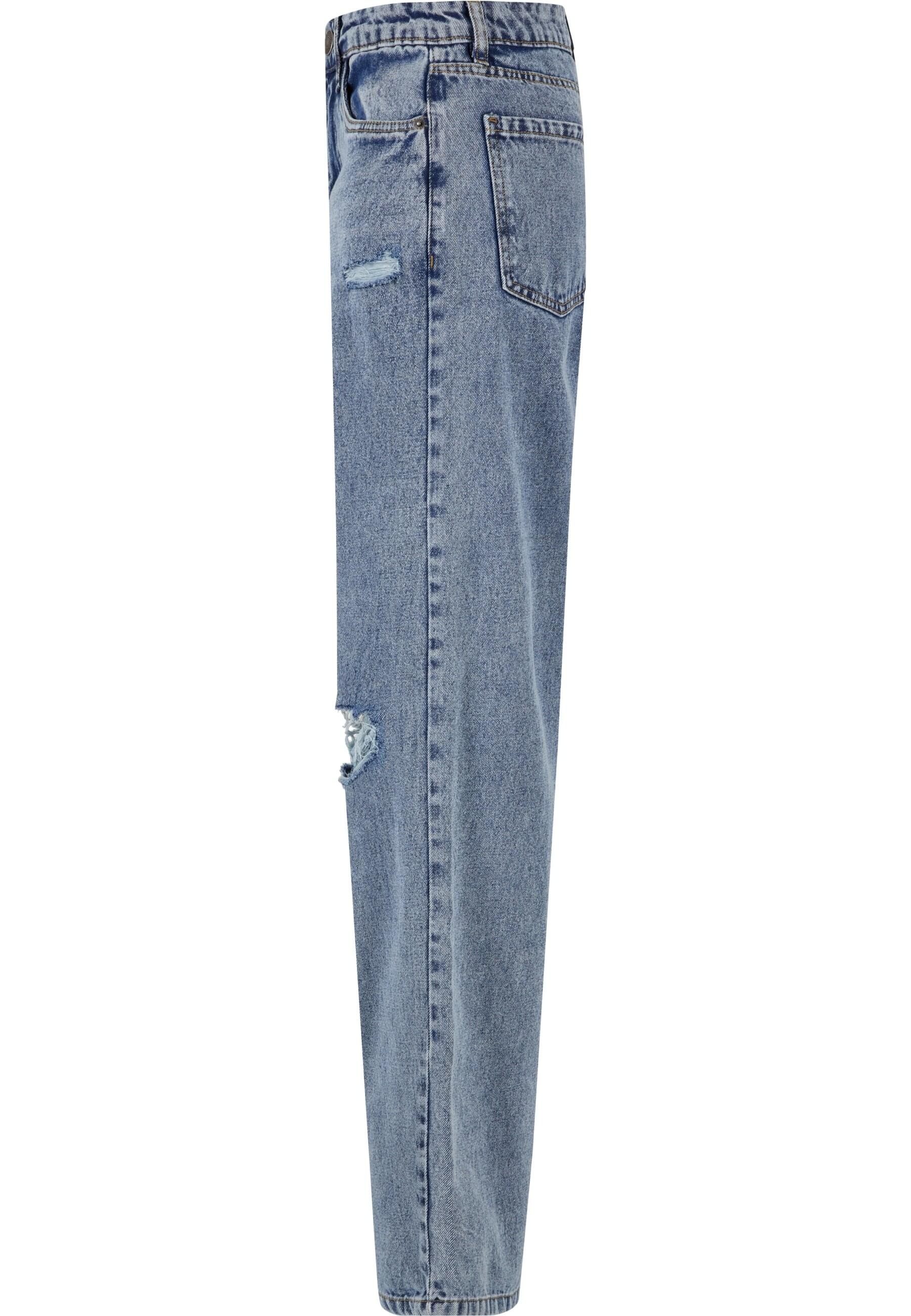 URBAN CLASSICS Bequeme Jeans »Urban Classics Ladies Distressed 90's Wide Leg Denim Pants«