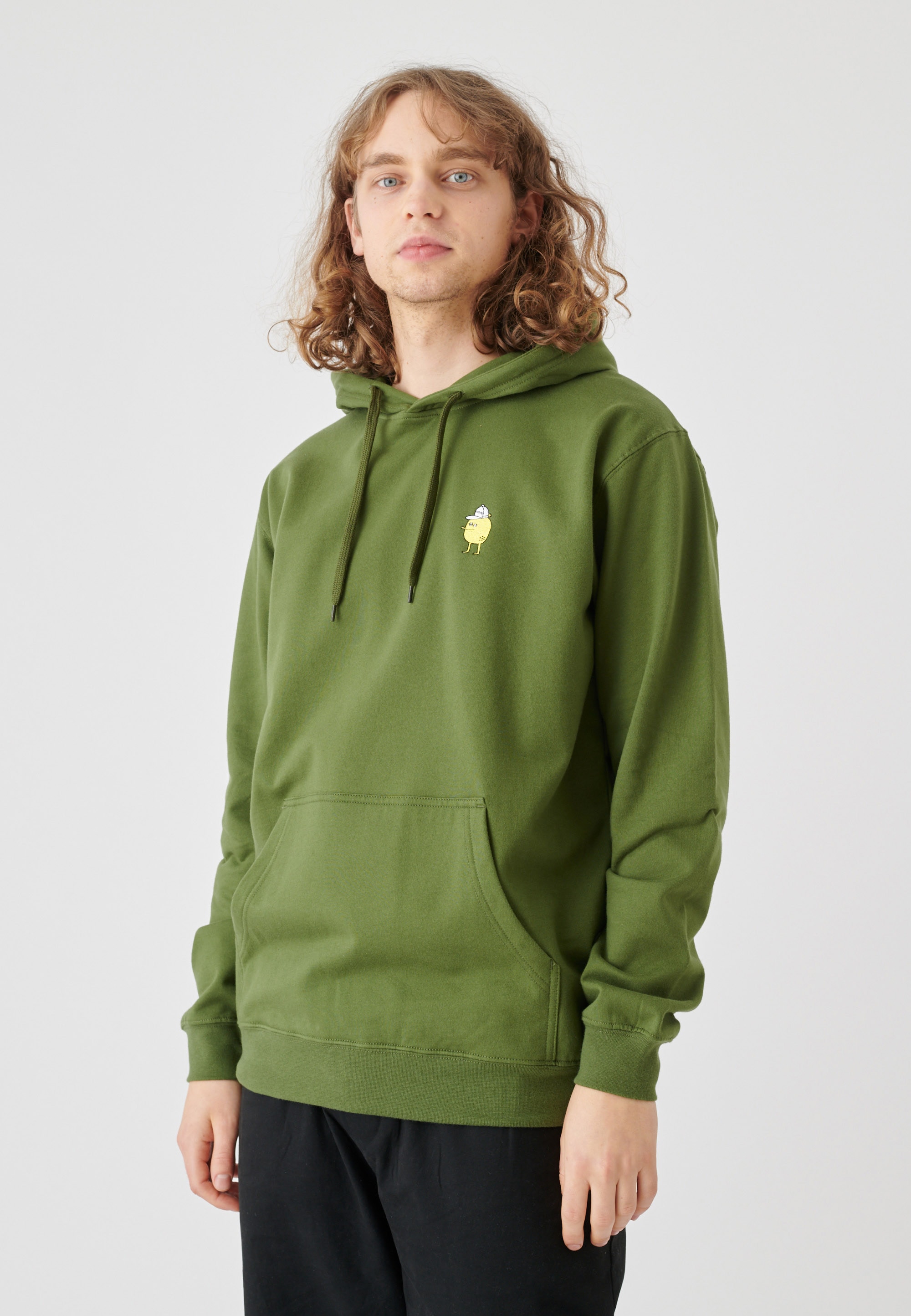 Cleptomanicx Kapuzensweatshirt »Hooded Zitrone«, mit kleiner Stickerei