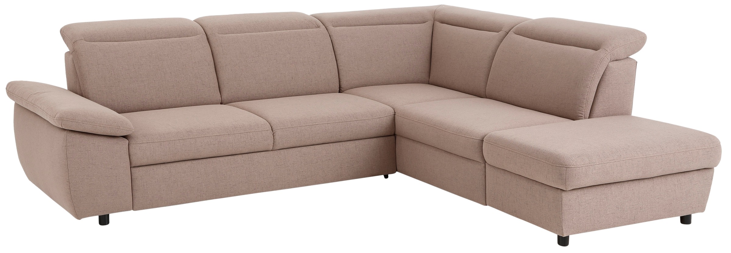 Home affaire Ecksofa "Mauritius L-Form" mit Ottomane, mit Kopfteil- und Arm günstig online kaufen