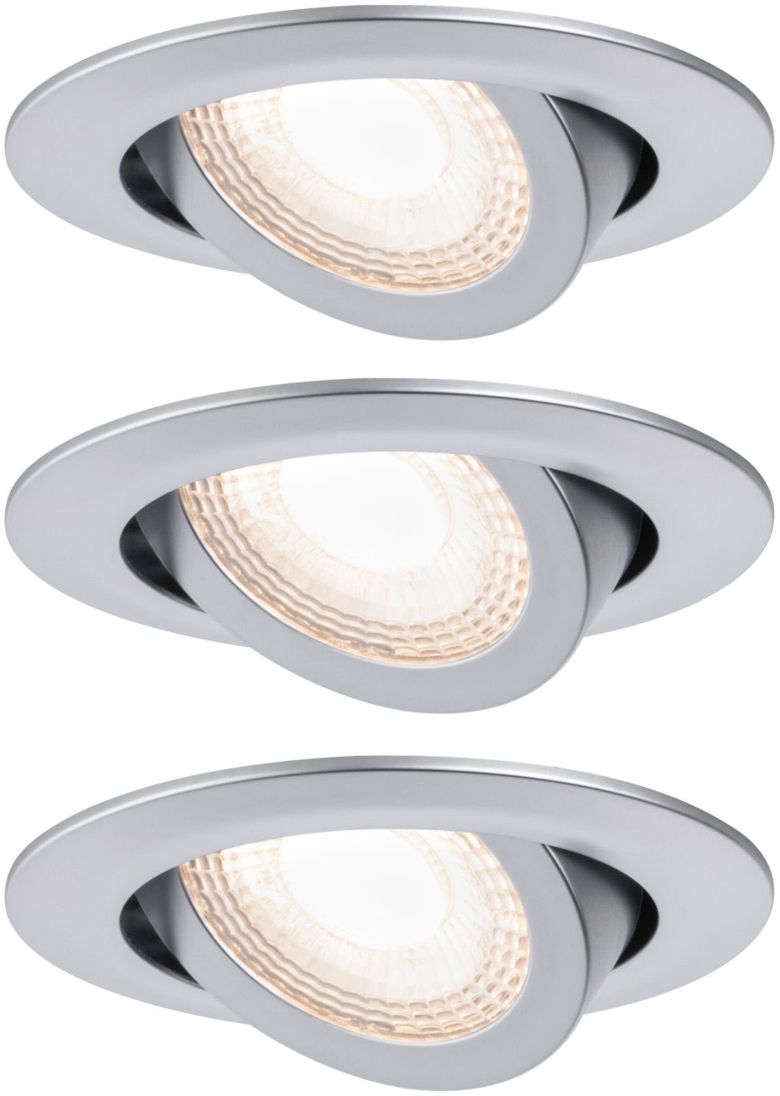 Paulmann LED Einbauleuchte, 3 flammig-flammig, 3er-Set schwenkbar rund 3.000K 3x6W... kaufen