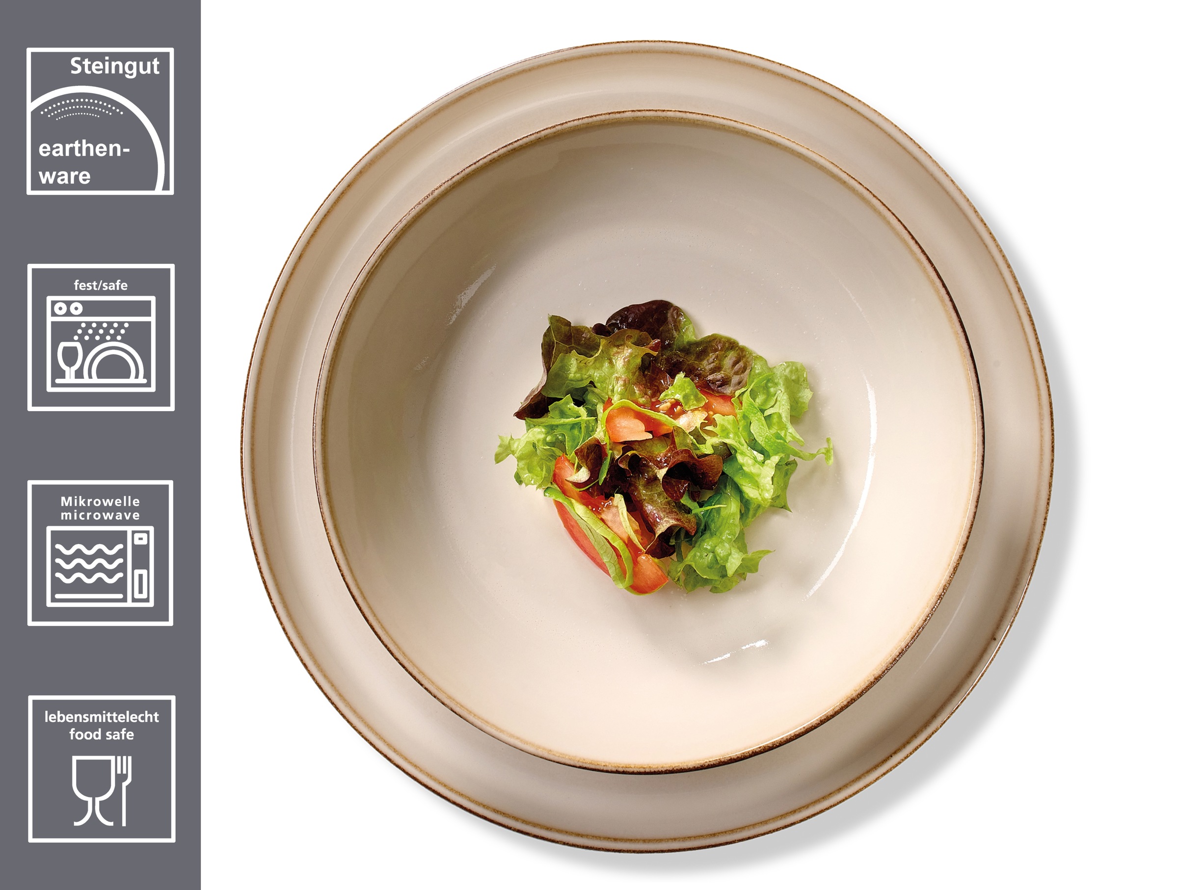 Thumbnail - Ritzenhoff & Breker Tafelservice "Olivia" Reatkivglasur, jedes Stück ein Unikat