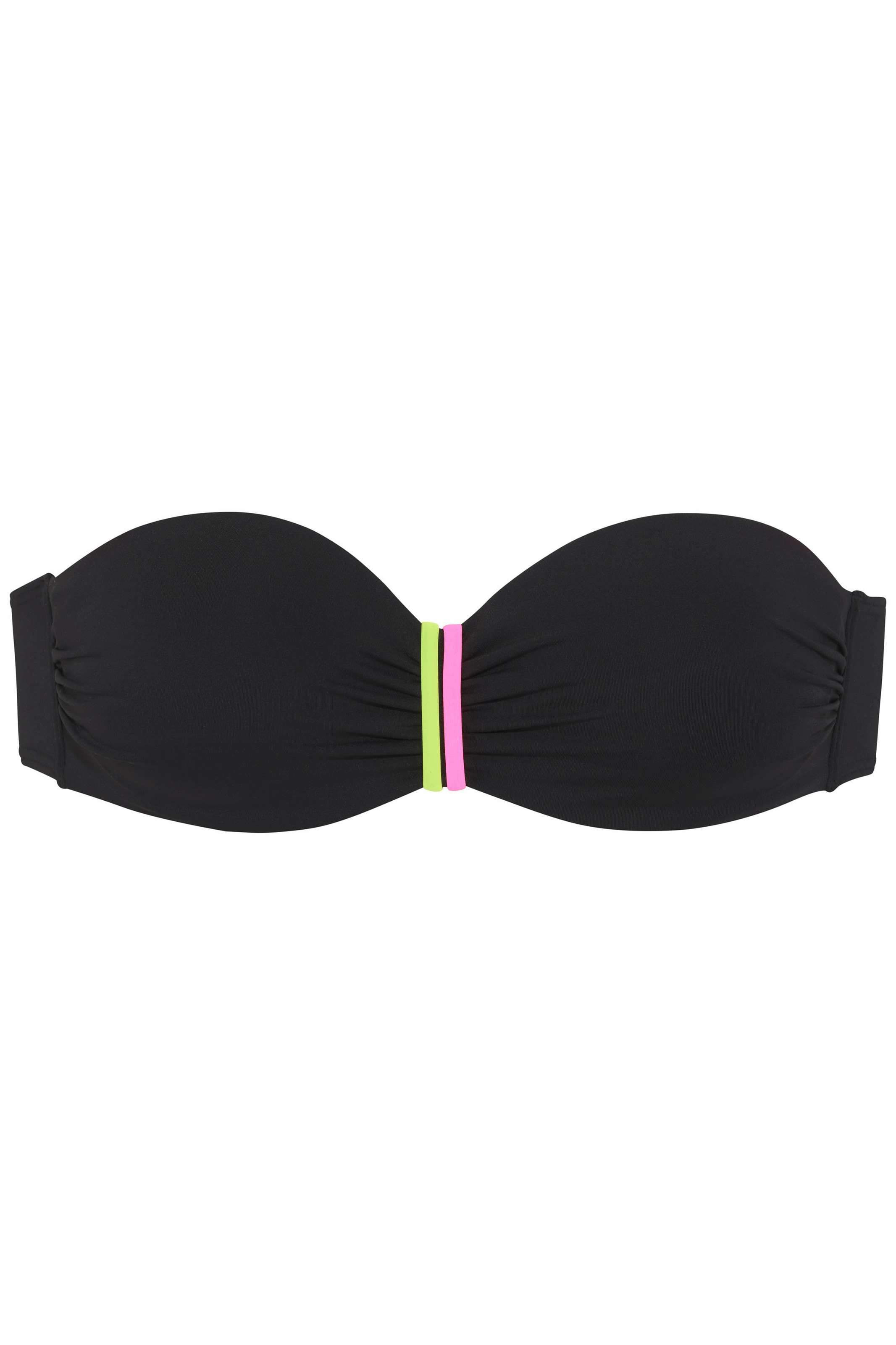 Buffalo Bügel-Bandeau-Bikini-Top »Pop«, Mit kontrastfarbigen Trägern