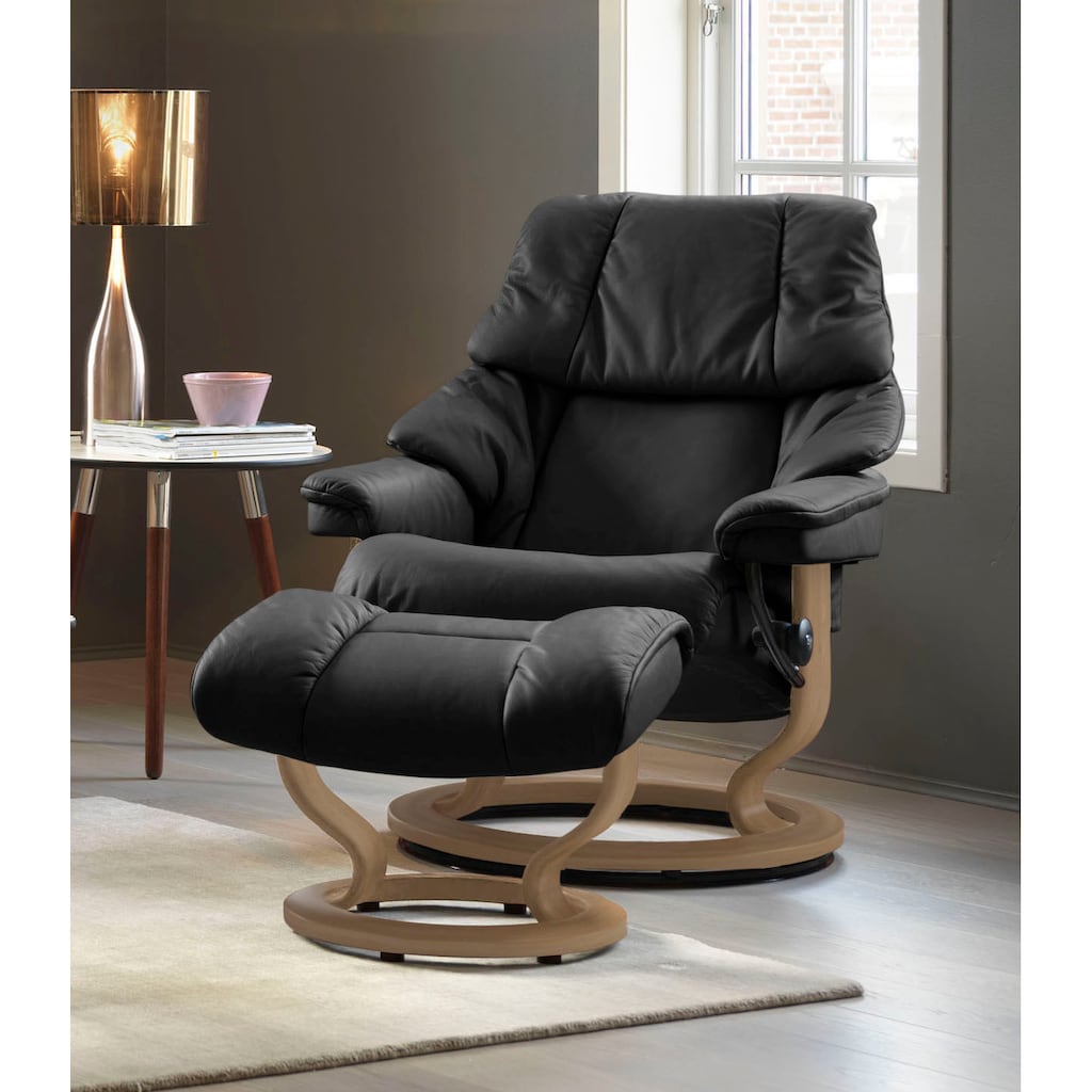 Stressless® Relaxsessel »Reno«, (Set, Relaxsessel mit Hocker)