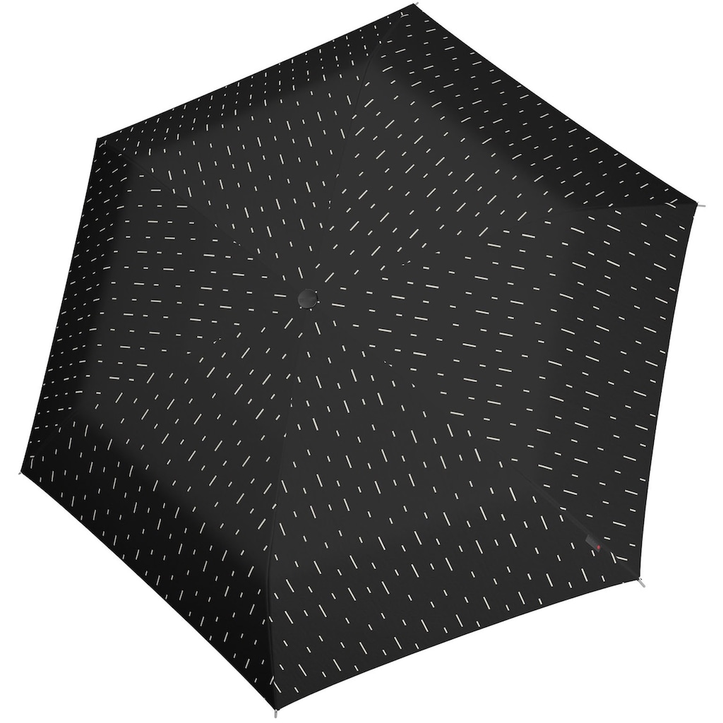 Knirps® Taschenregenschirm »US.050 Ultra Light Slim Manual, rain black«