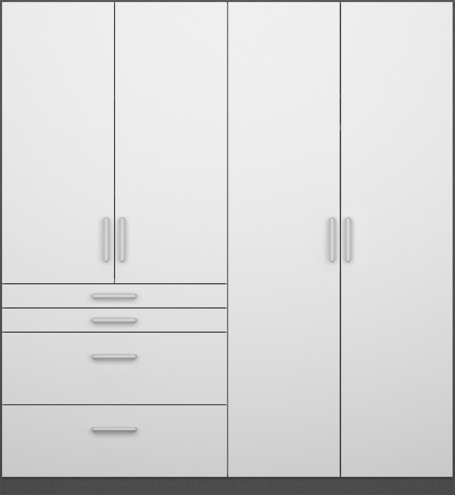 rauch Schrank-Set »Kleiderschrank Schrank Garderobe Garderobenschrank Eckschrank HOMBURG«, viel Stauraum, oberer Schubkasten mit Einteilung MADE IN GERMANY