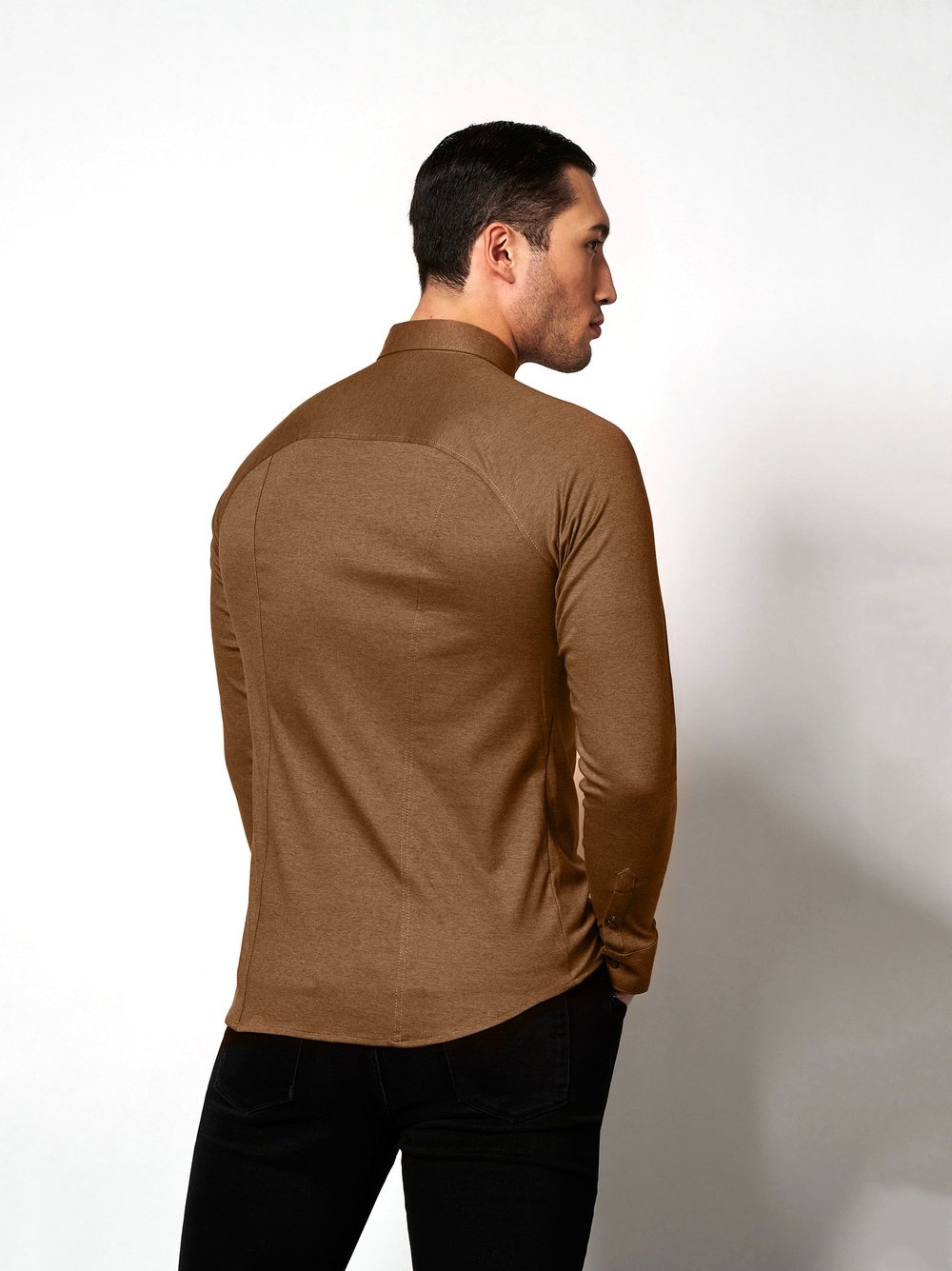 DESOTO Langarmhemd "Jerseyhemd Casual Kent"