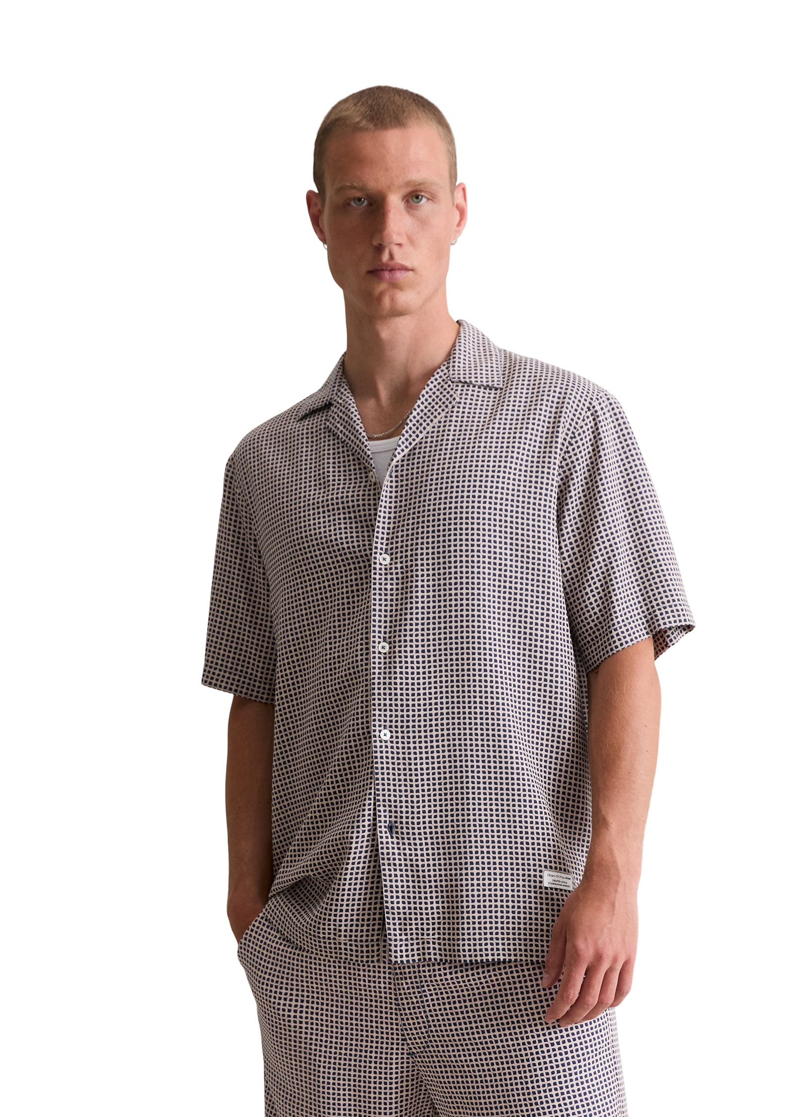 Marc OPolo DENIM Kurzarmhemd "aus softer Viskose" günstig online kaufen