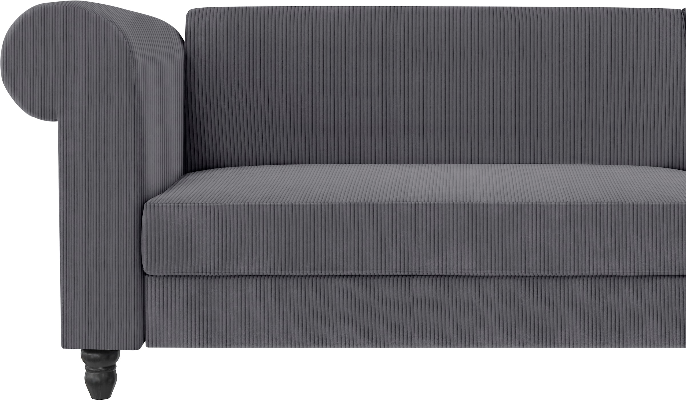 Dorel Home Ecksofa »Felix II, L-Form, Schlafsofa 241cm (Liegefl. 108/195 cm),«, verstellb. Rückenlehne, Recamiere wechselbar, Cord