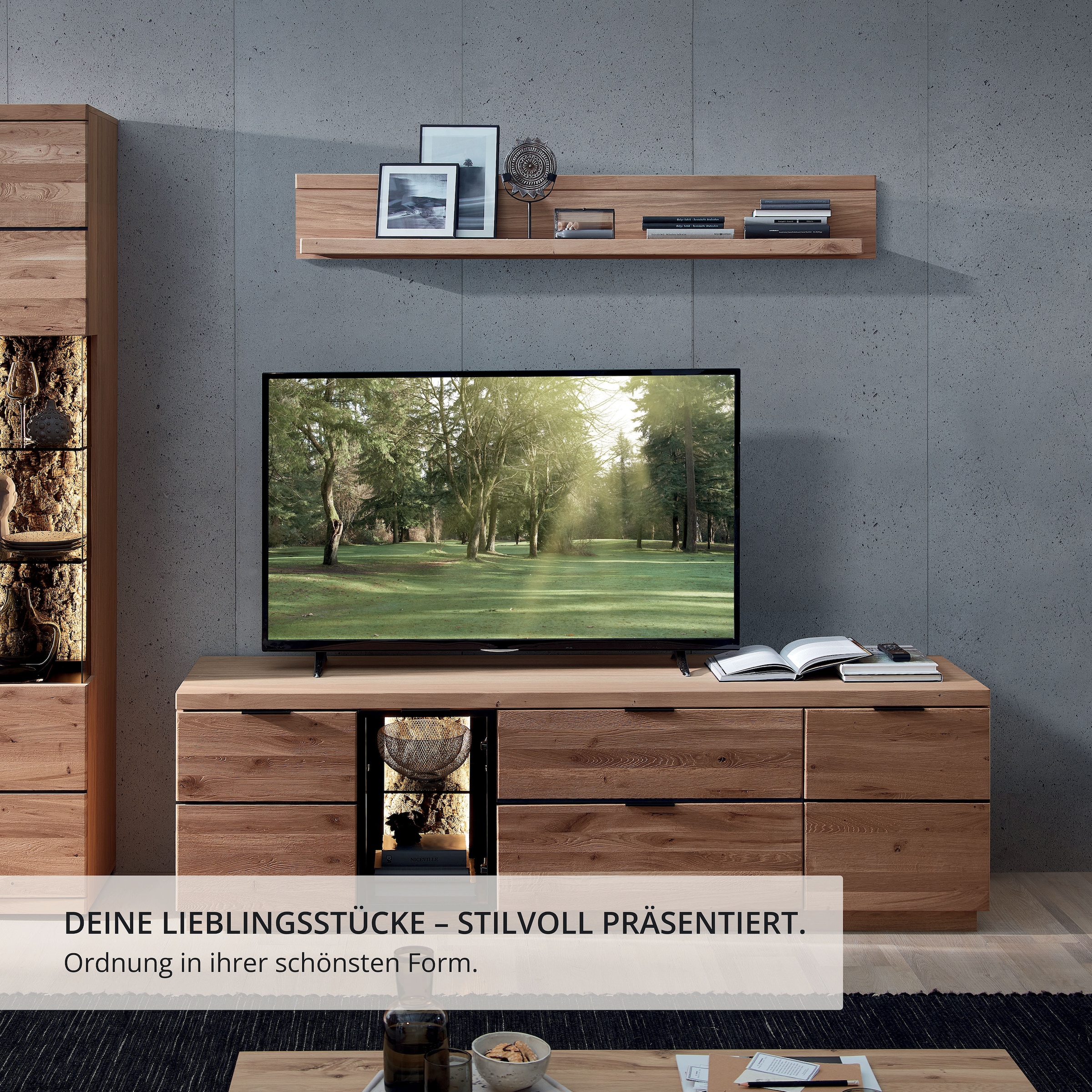 Wohnconcept Wandboard »Donna Wandboard, 15x22x24 ( BxHxT)« 1 Stk. tlg. Massivholzblende, 1 Boden