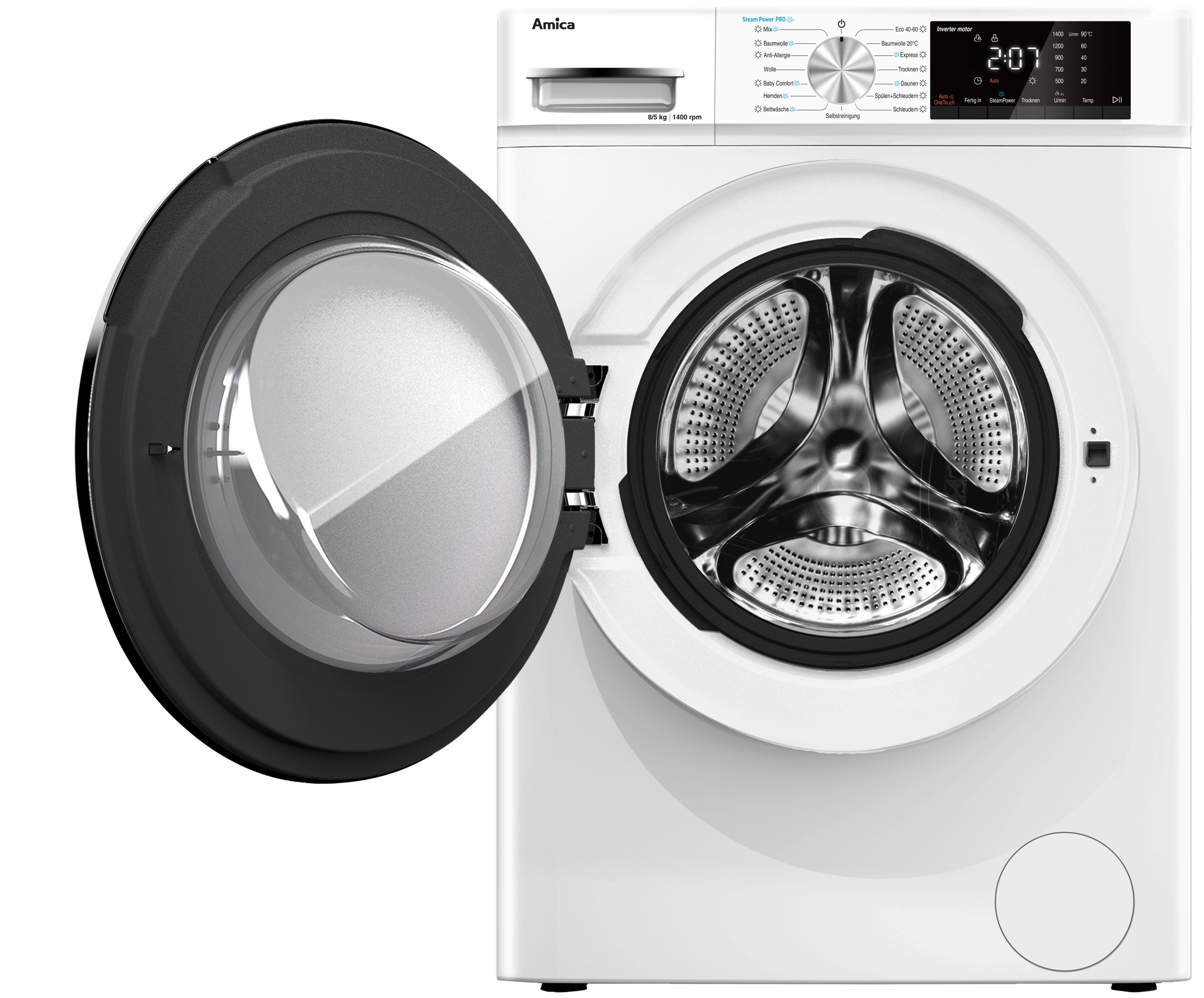 Amica Waschtrockner »WAT 404 610« 8 kg /8 kg 76 dB(A) Alles in einem Gerät – sauber & schranktrocken