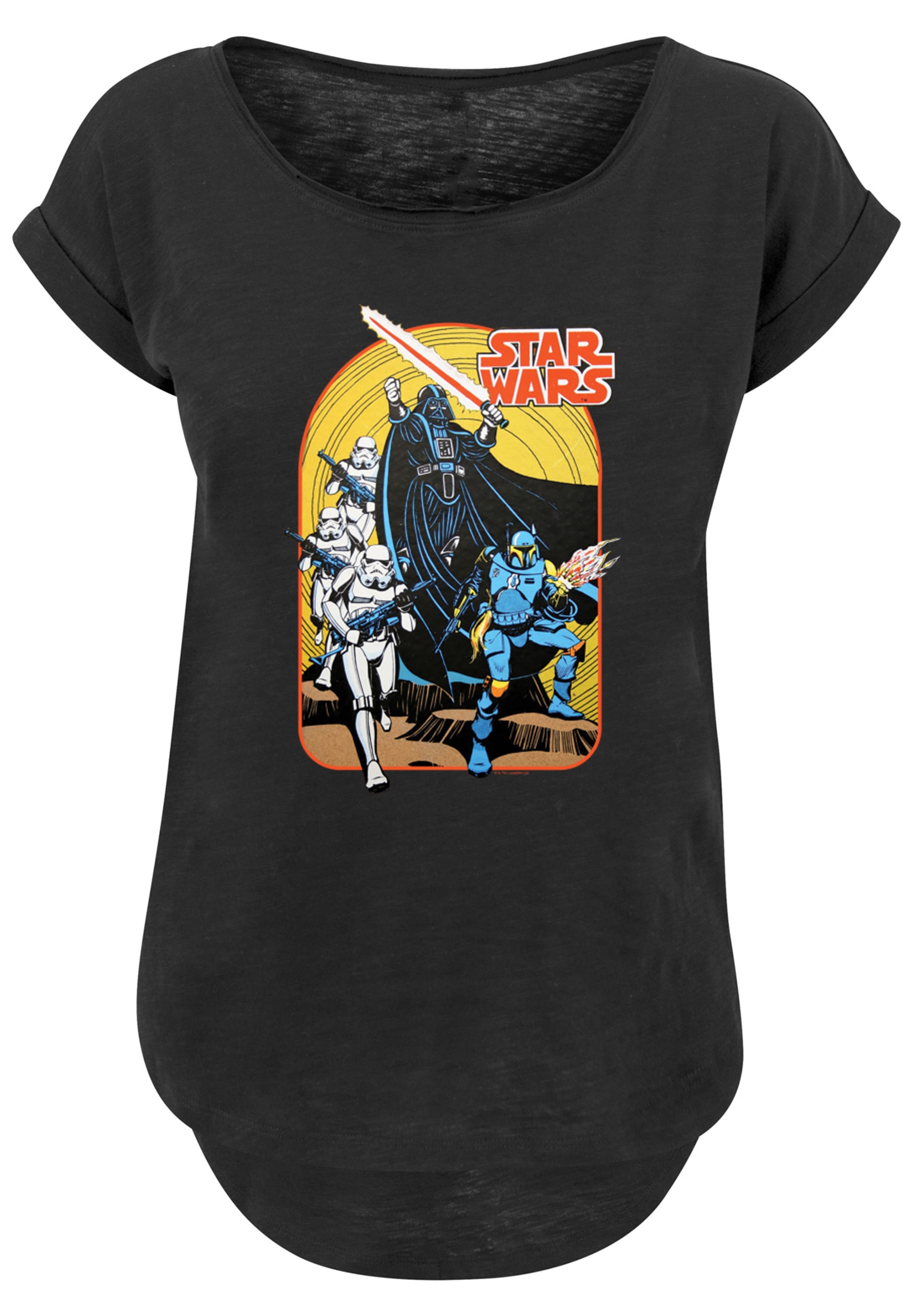 F4NT4STIC T-Shirt »Star Wars Vintage Comic Scene«, Print