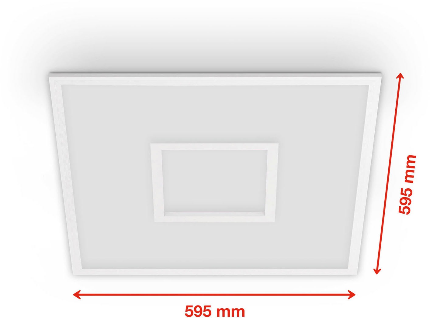 Telefunken LED Panel »319506TF CENTERBACK«, Leuchtmittel LED-Board | LED fest integriert, weiß, RGB, CCT, dimmbar, Fernbedienung, Timer- und Memoryfunktion