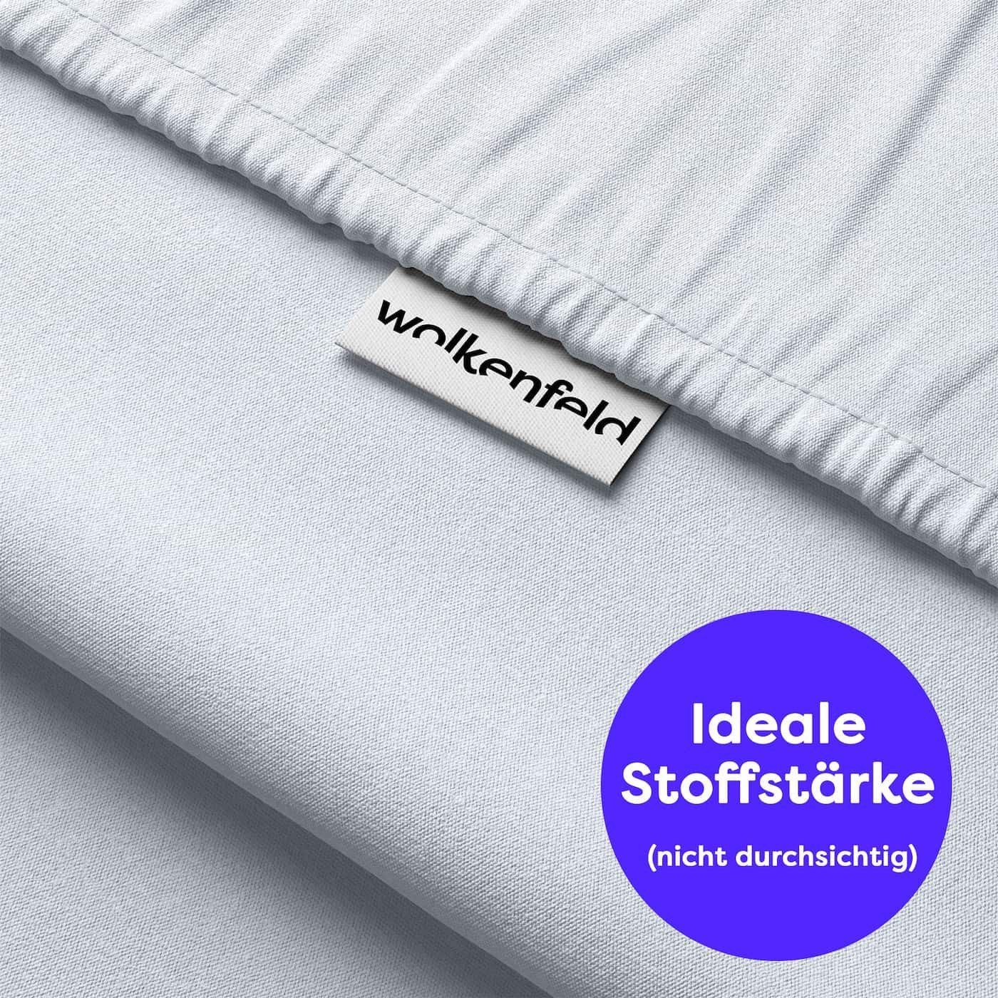 Wolkenfeld Bettwäsche »Mikrofaser 4 tlg - Allergiker Bettwäsche einfarbig - unfassbar weich«, 135x200 cm, 155x200 & 155x220 I inkl. 2x Kissenbezüge 80x80 I Uni
