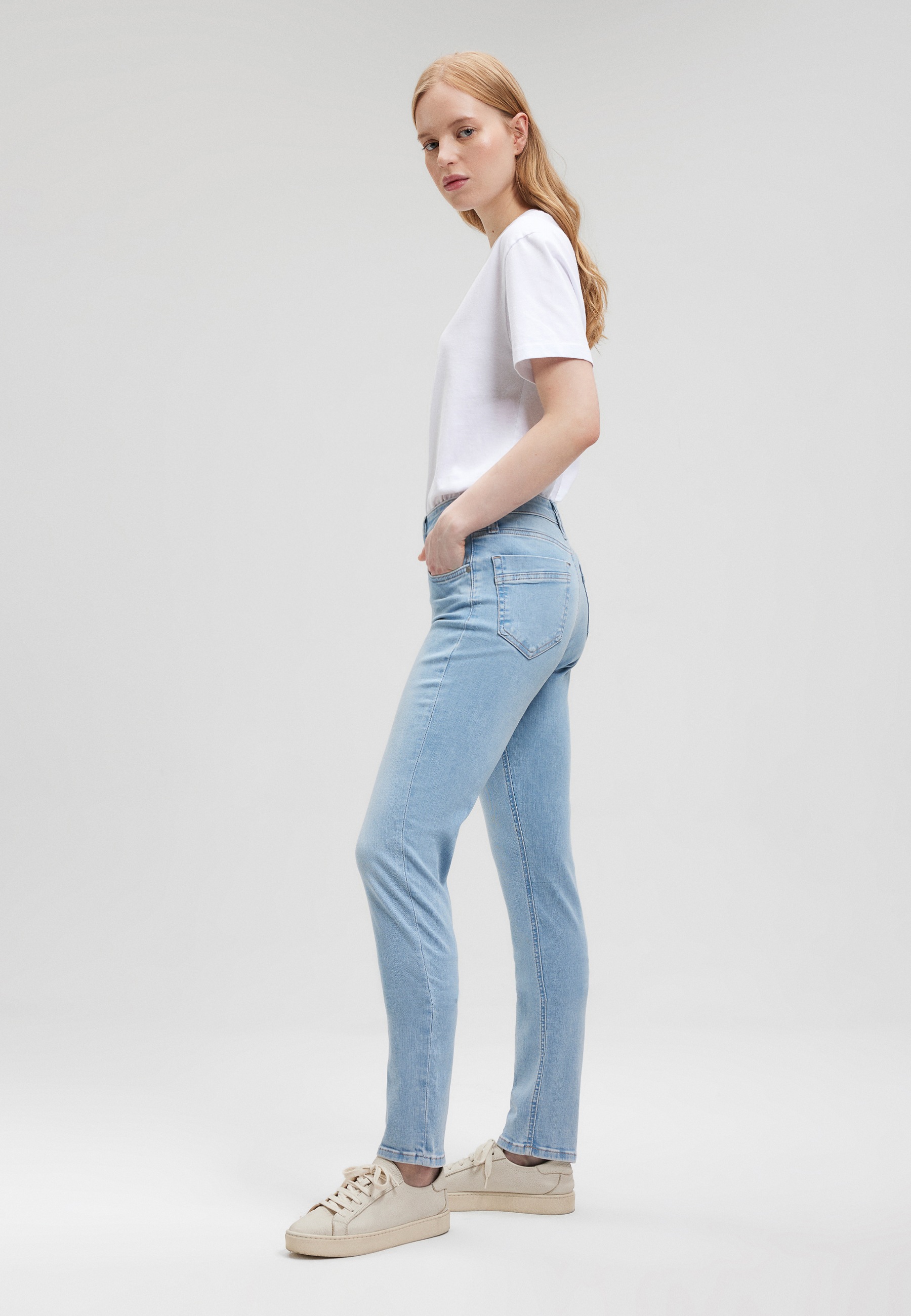 Thumbnail - Mavi Skinny-fit-Jeans "// Label-Detail Modell "Sophie"" Slim Skinny Jeans