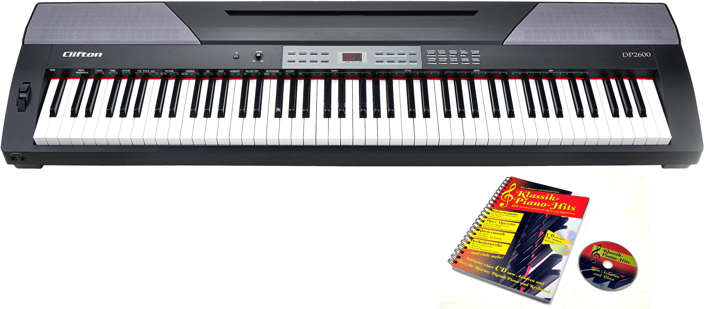 Clifton Stage-Piano »DP2600«, mit 88 gewichteten Tasten