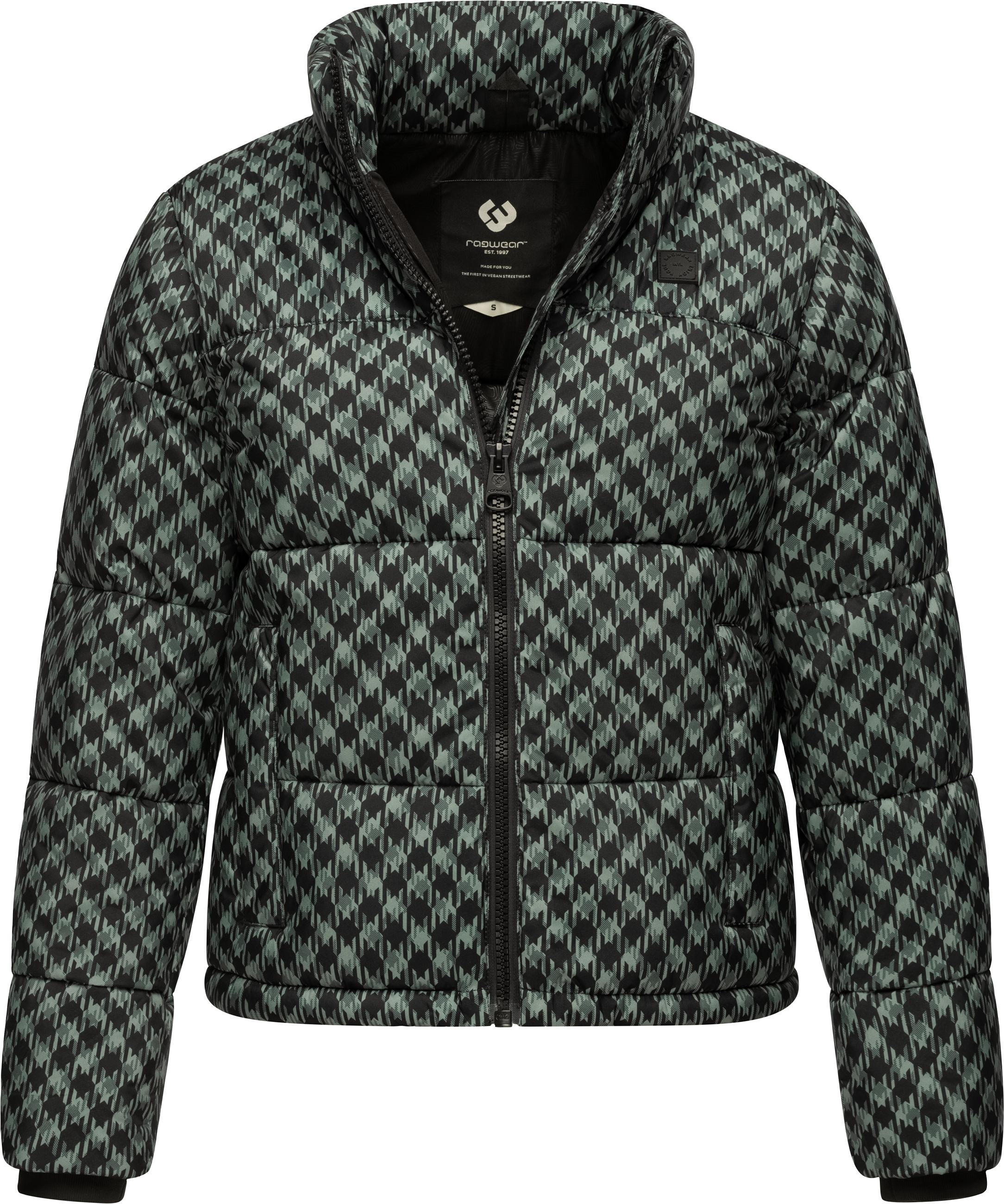 Ragwear Serah Print Women's Winter Jacket Grey Green Size M 3