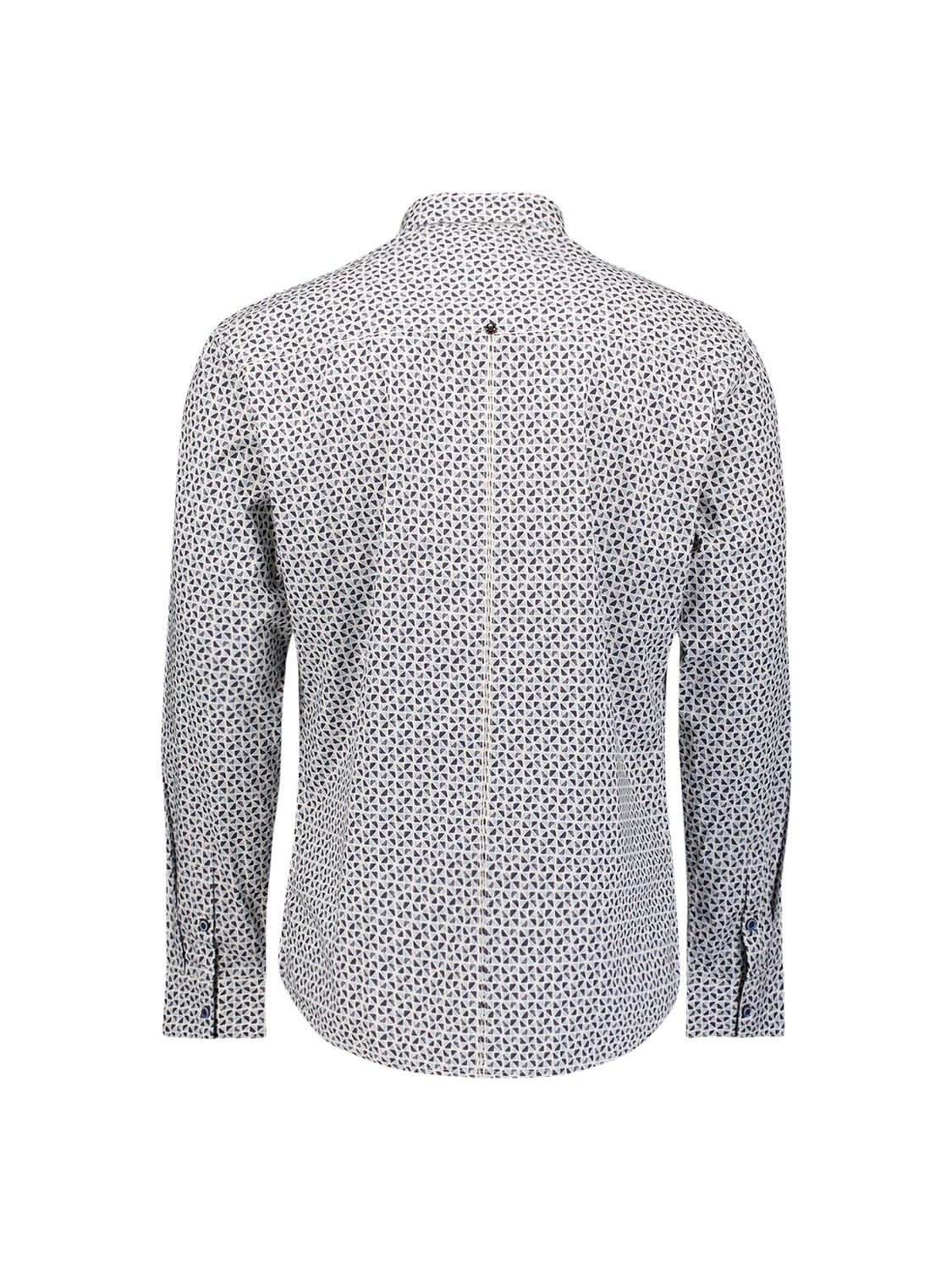 NO EXCESS Langarmhemd »No Excess Stretchhemd mit Print Shirt Stretch Allover Printed«